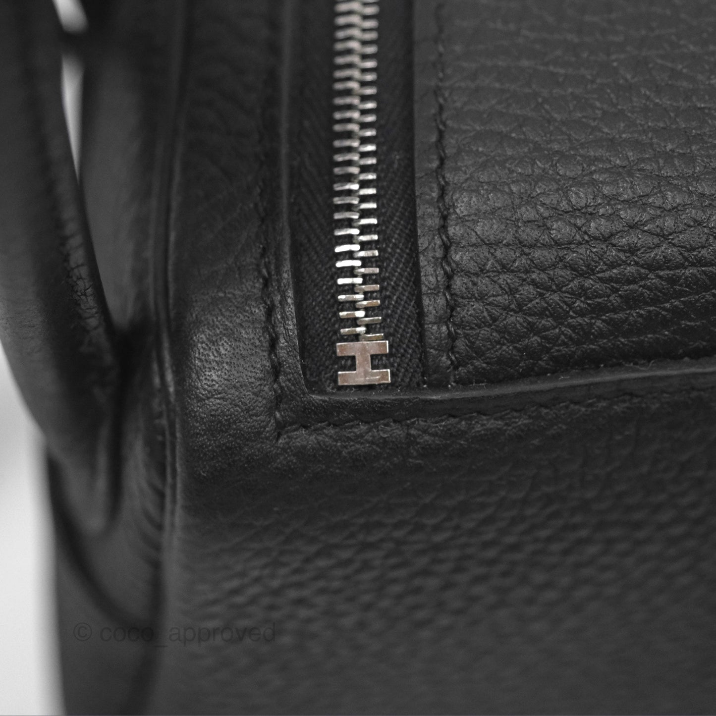 Hermès Mini Lindy 20 Noir 89 Clemence Palladium Hardware