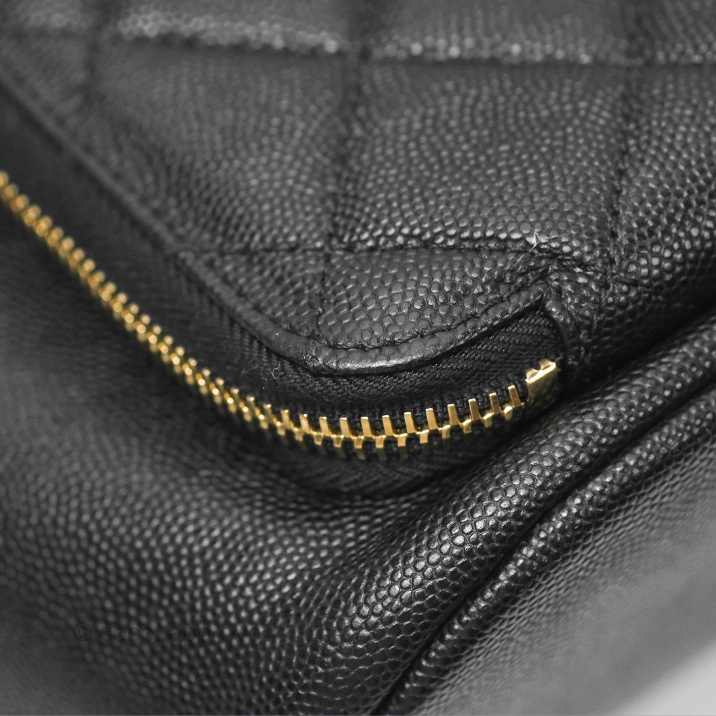 Chanel Quilted Business Affinity Backpack Black Caviar Gold Hardware