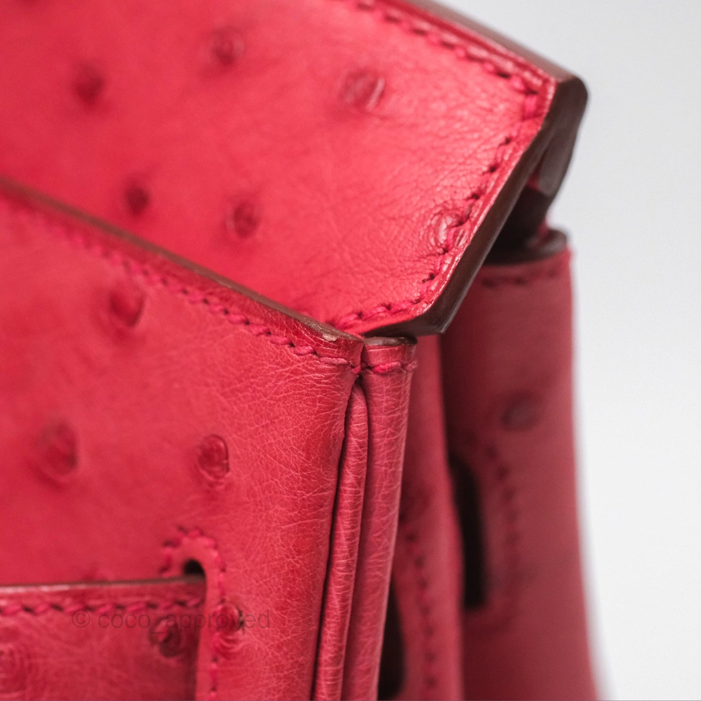 Hermès Birkin Retourne 30 Bougainvillea Ostrich Gold Hardware