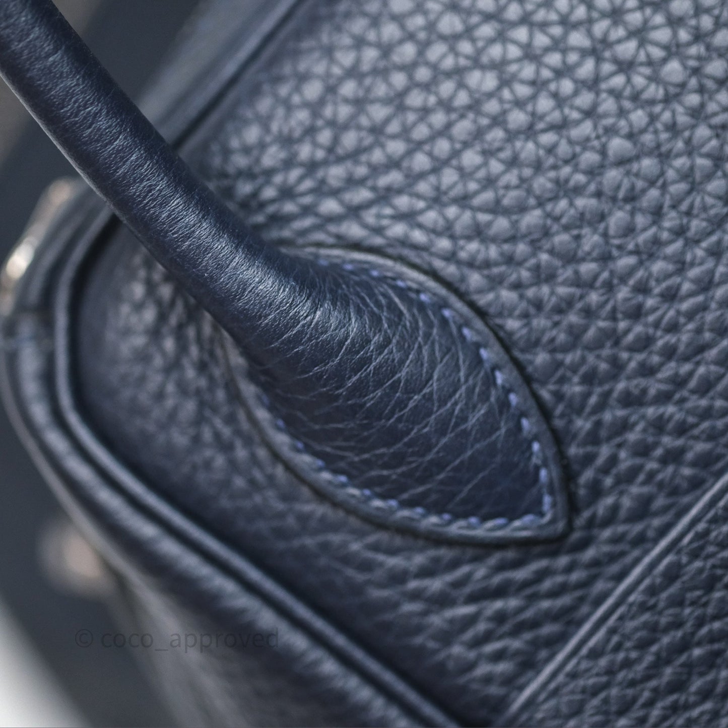 Hermès Lindy 26 Bleu Nuit 2Z Clemence Palladium Hardware
