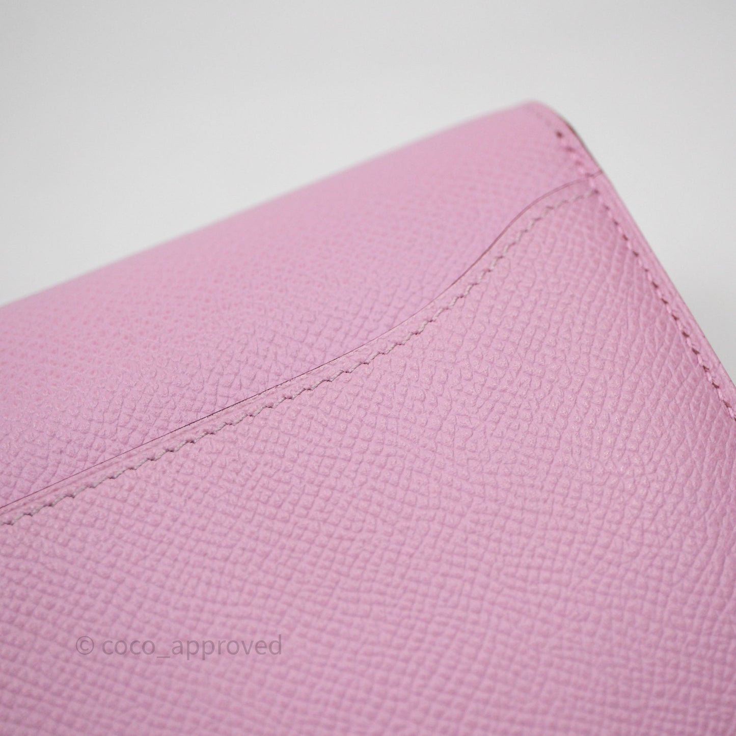 Hermès Constance To Go Wallet Mauve Sylvestre X9 Epsom Palladium hardware