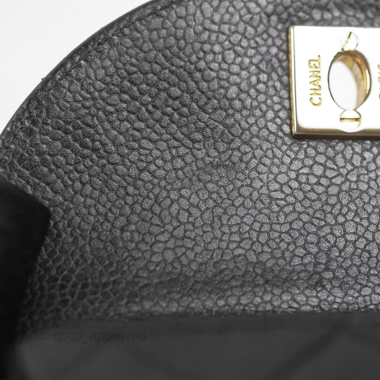 Chanel Vintage Belt Bag Black Caviar 24K Gold Hardware