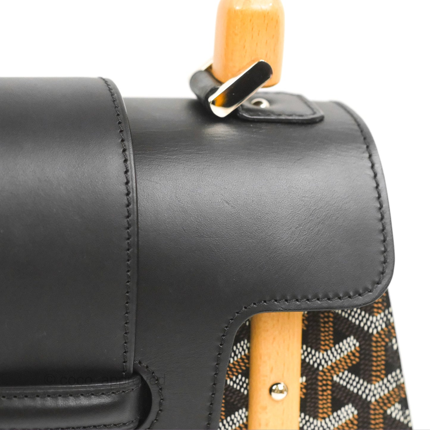 Goyard Saïgon Structuré PM Bag Black Goyardine Canvas
