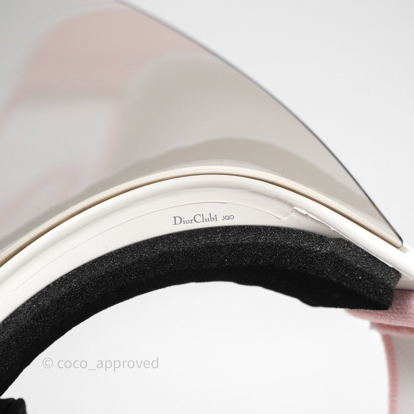 Christian Dior Diorclub Pink White Sun Visor