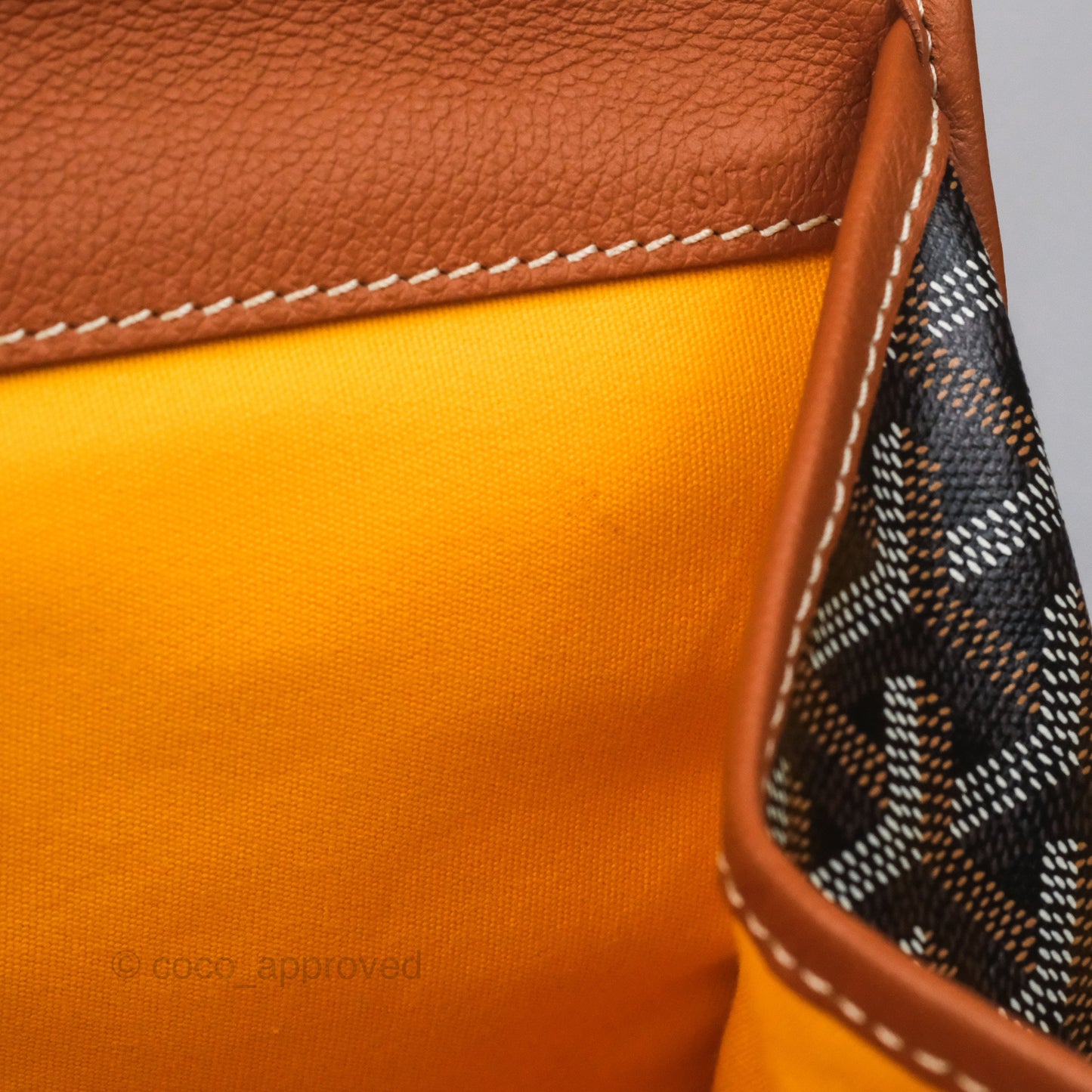 Goyard Saint Léger Backpack Black/ Tan
