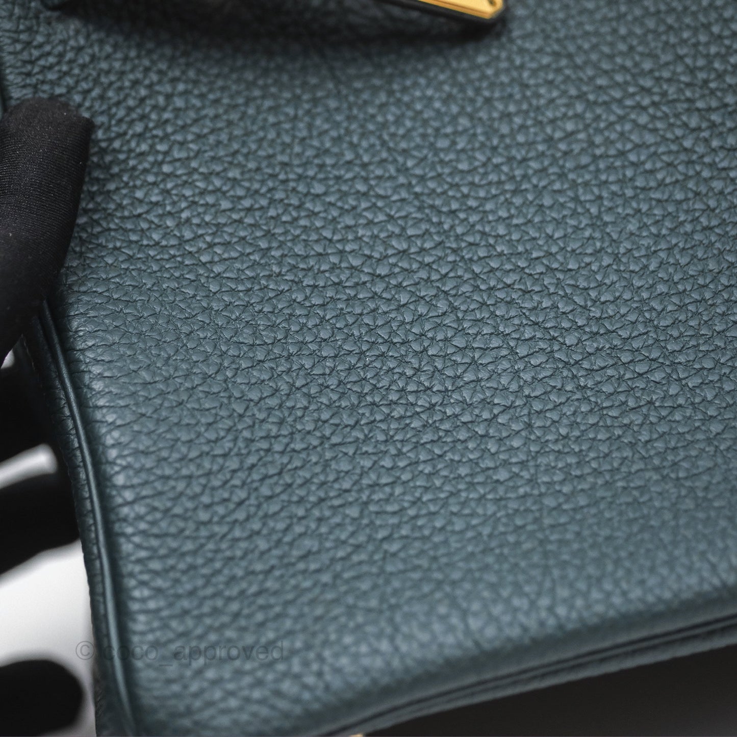 Hermès Birkin 25 Retourne Vert Cypres 6O Togo Gold Hardware