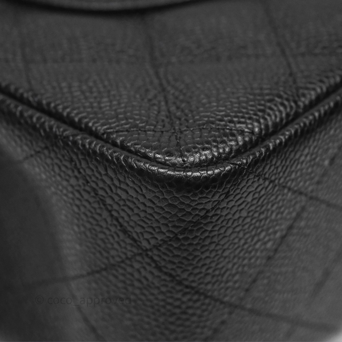 Chanel Jumbo Double Flap Black Caviar Silver Hardware⁣⁣