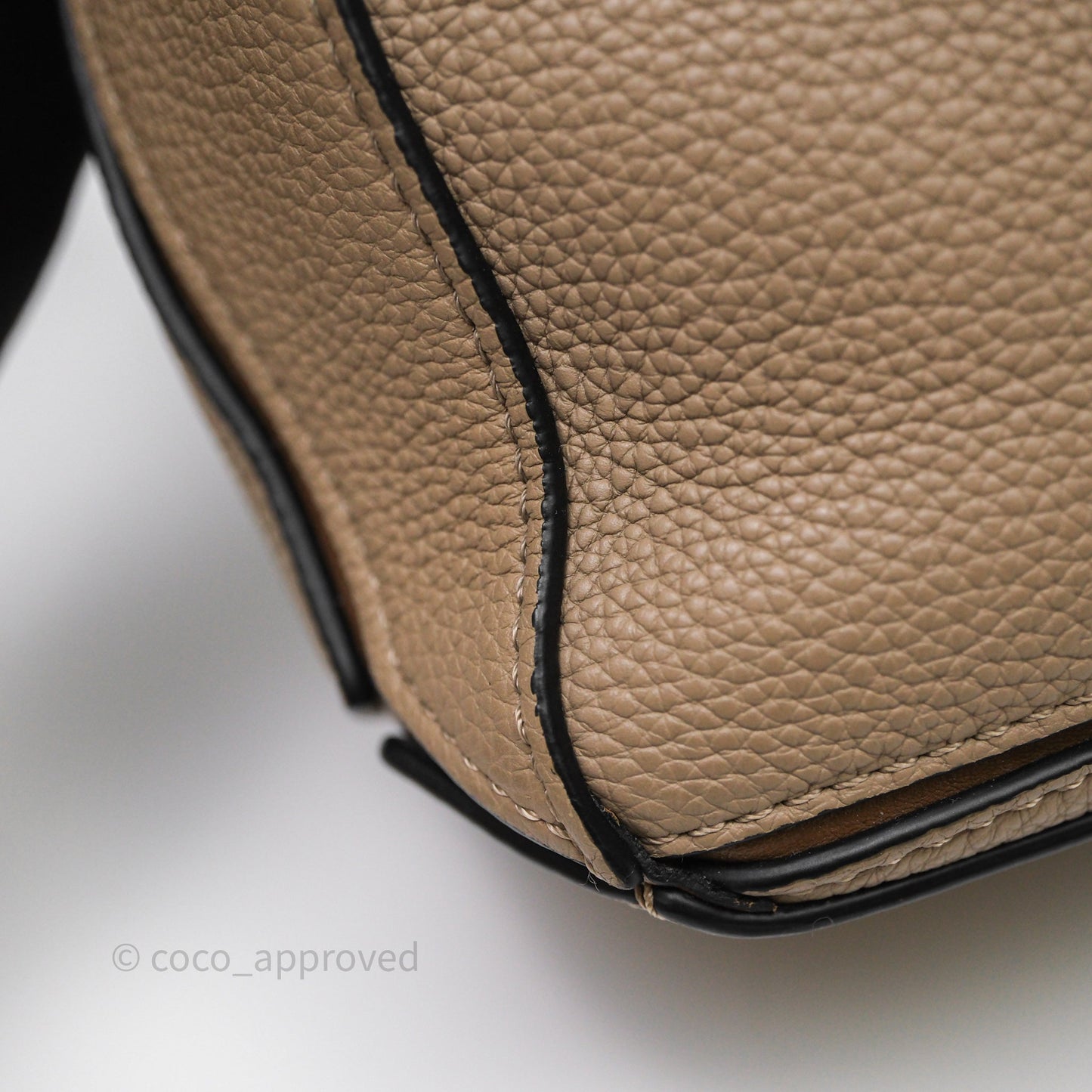 Loewe Small Puzzle Bag Sand Mink Grained Calfskin Gold Hardware