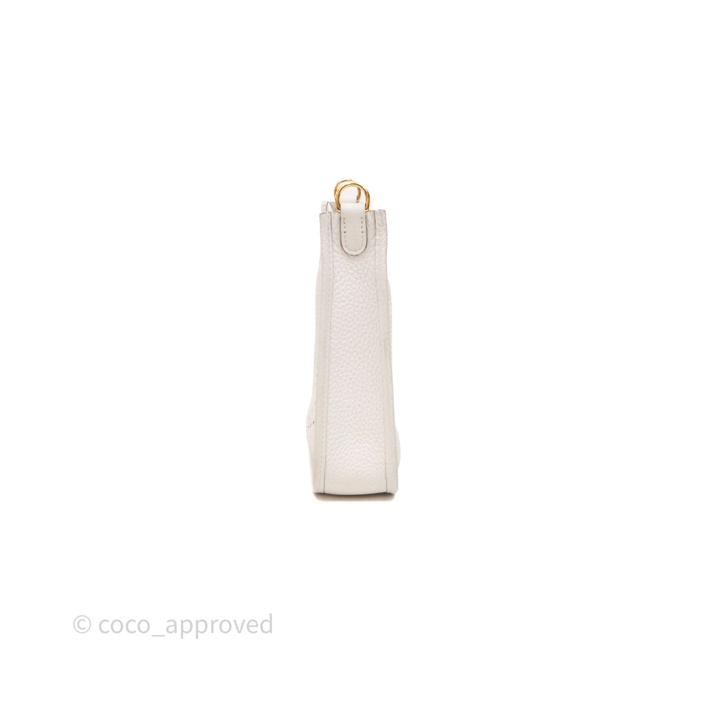 Hermès Mini Evelyne 16 Gris Pale M4 Clemence Gold Hardware