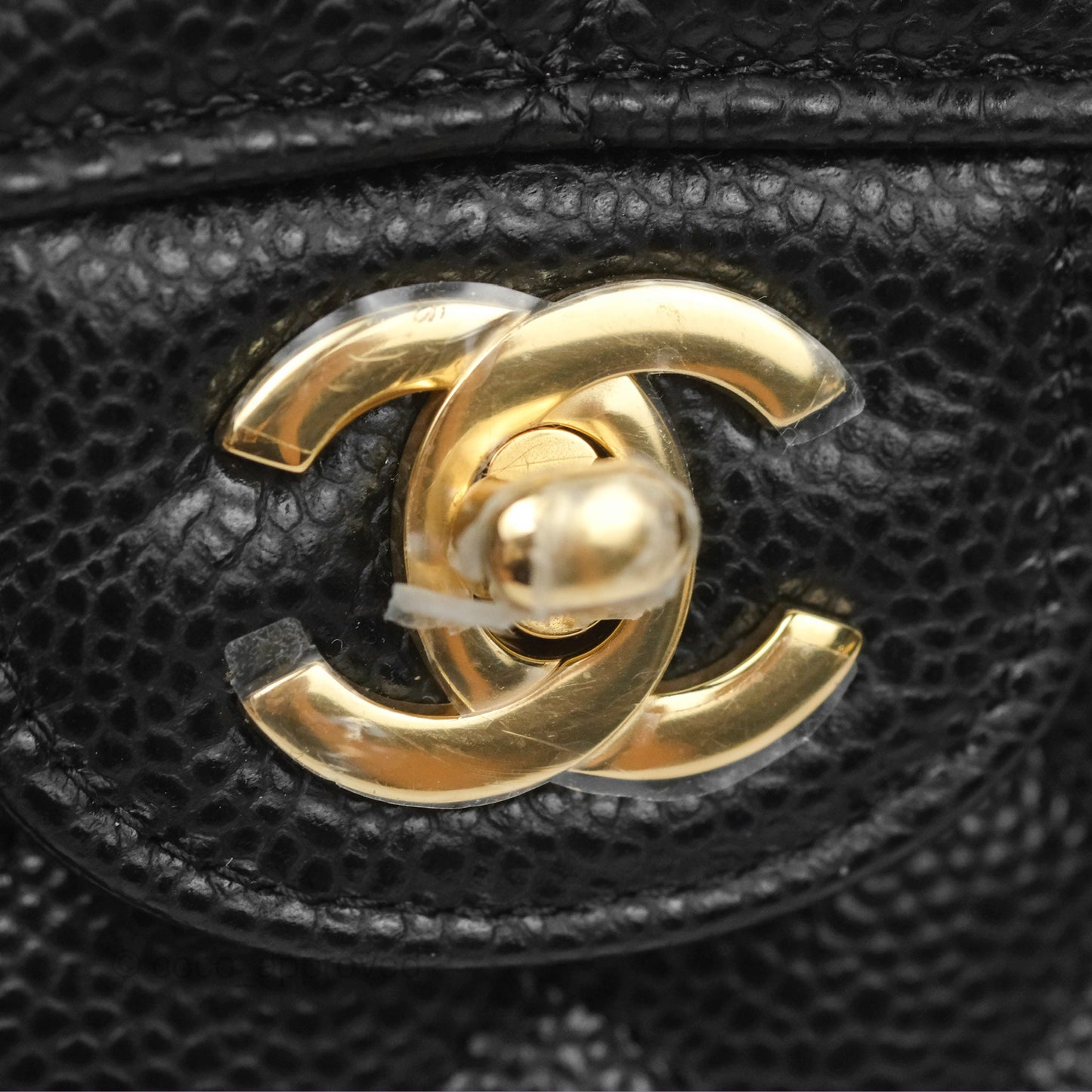 Chanel Small Classic Flap Quilted Black Caviar Gold Hardware