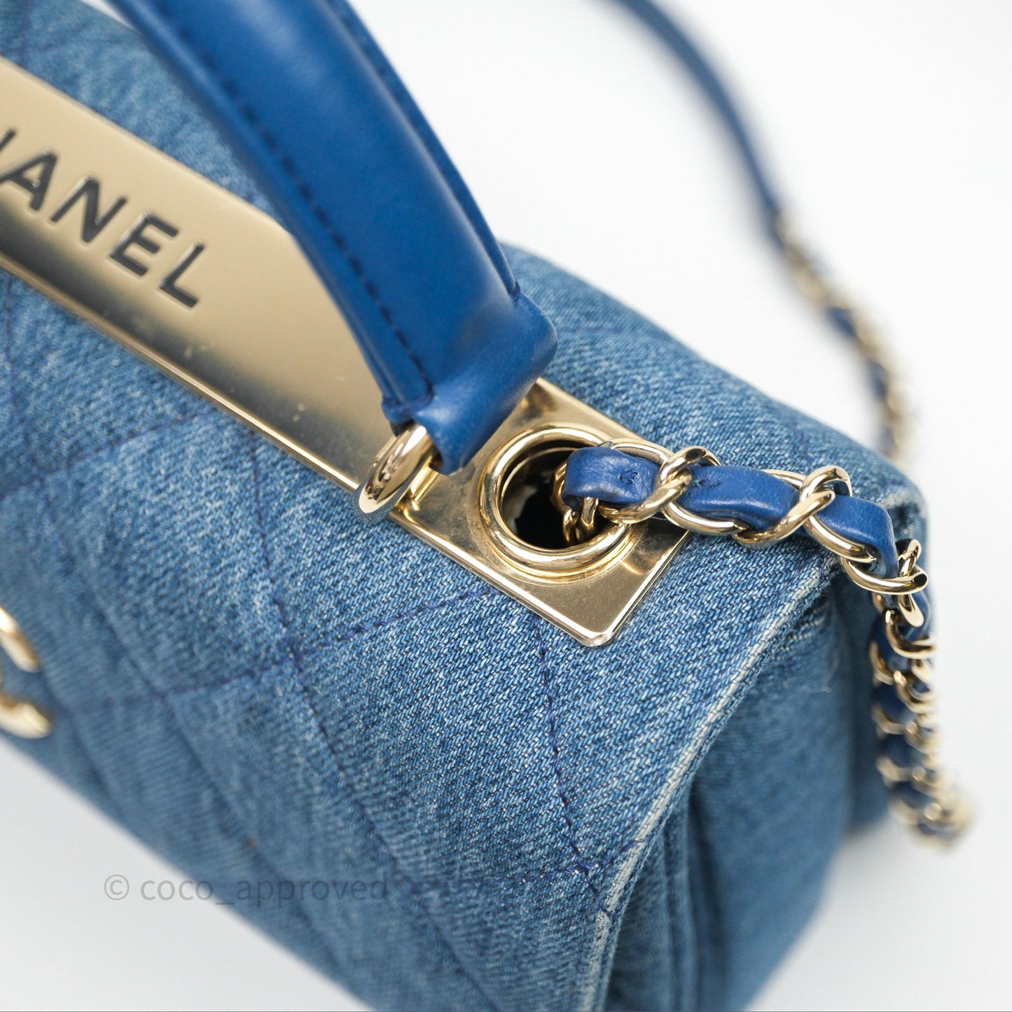 Chanel Small Trendy CC Denim Gold Hardware