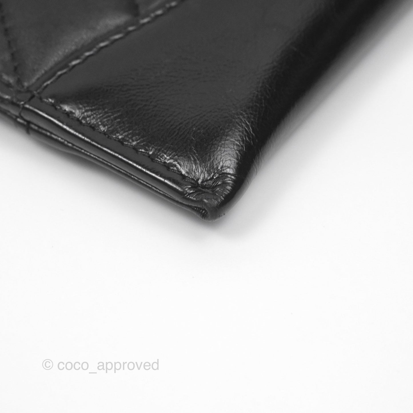 Chanel Quilted Gabrielle Zip Pouch Black Calfskin