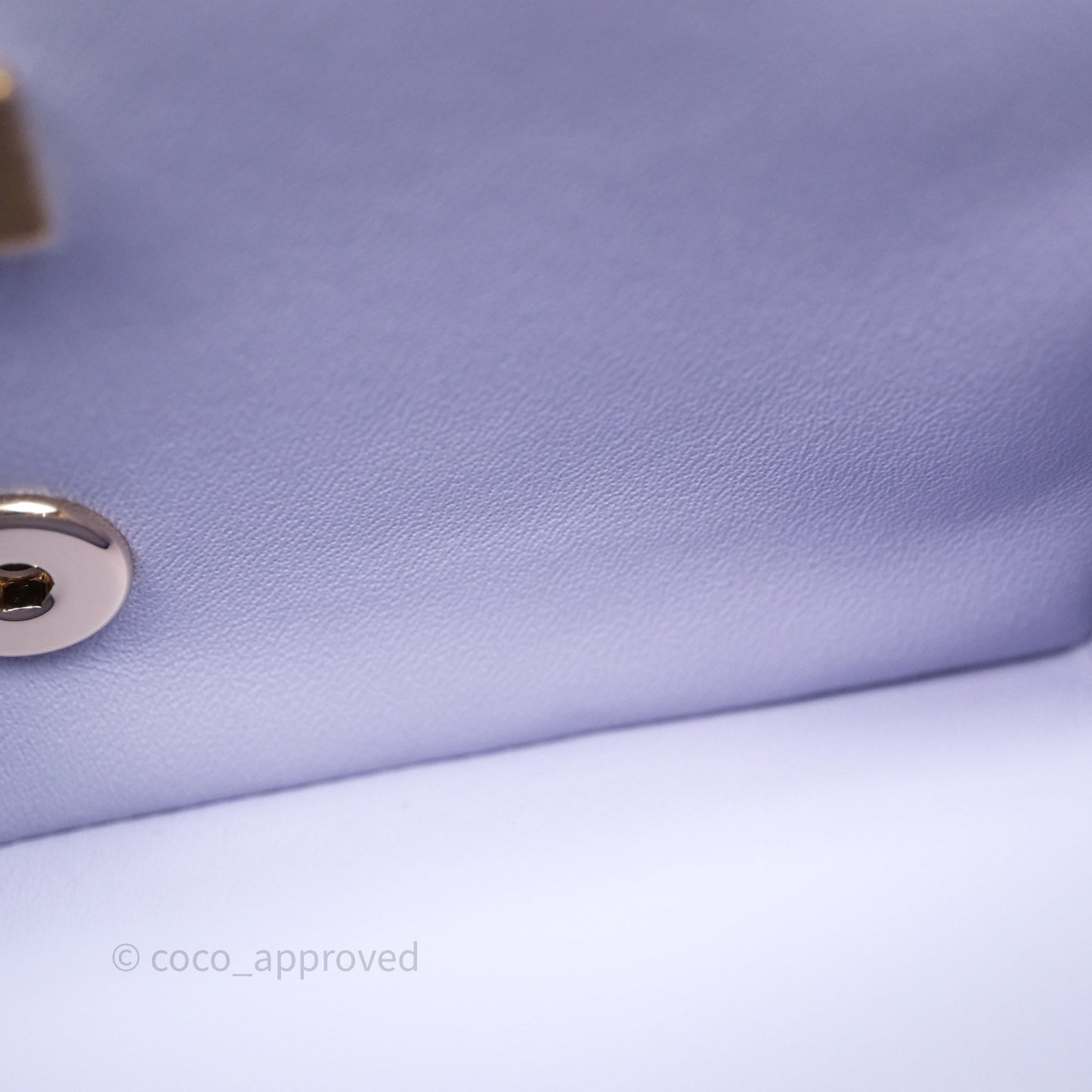 Chanel Top Handle Mini Rectangular Flap Bag Lilac Lambskin Gold Hardware