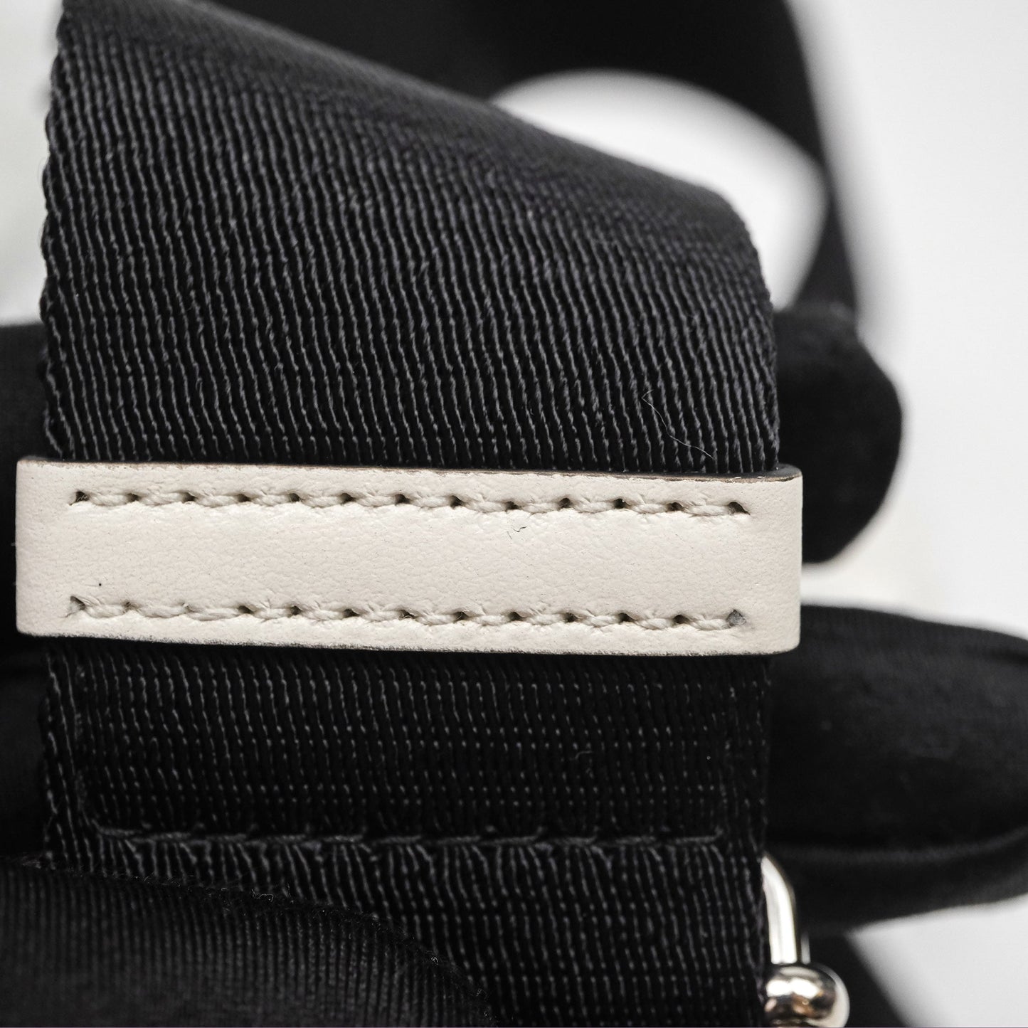 Prada Spugna Triangle White Bag