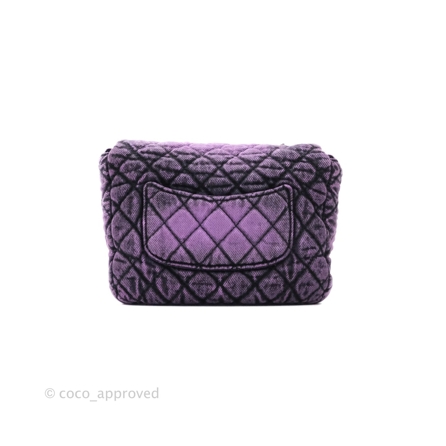 Chanel Denimpression Quilted Small Flap Purple Black
