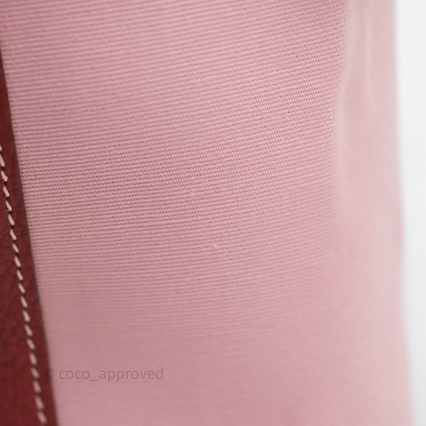 Hermès Garden Party 30 Canvas Rose Sakura 3Q/ Rouge Duchesse 2V