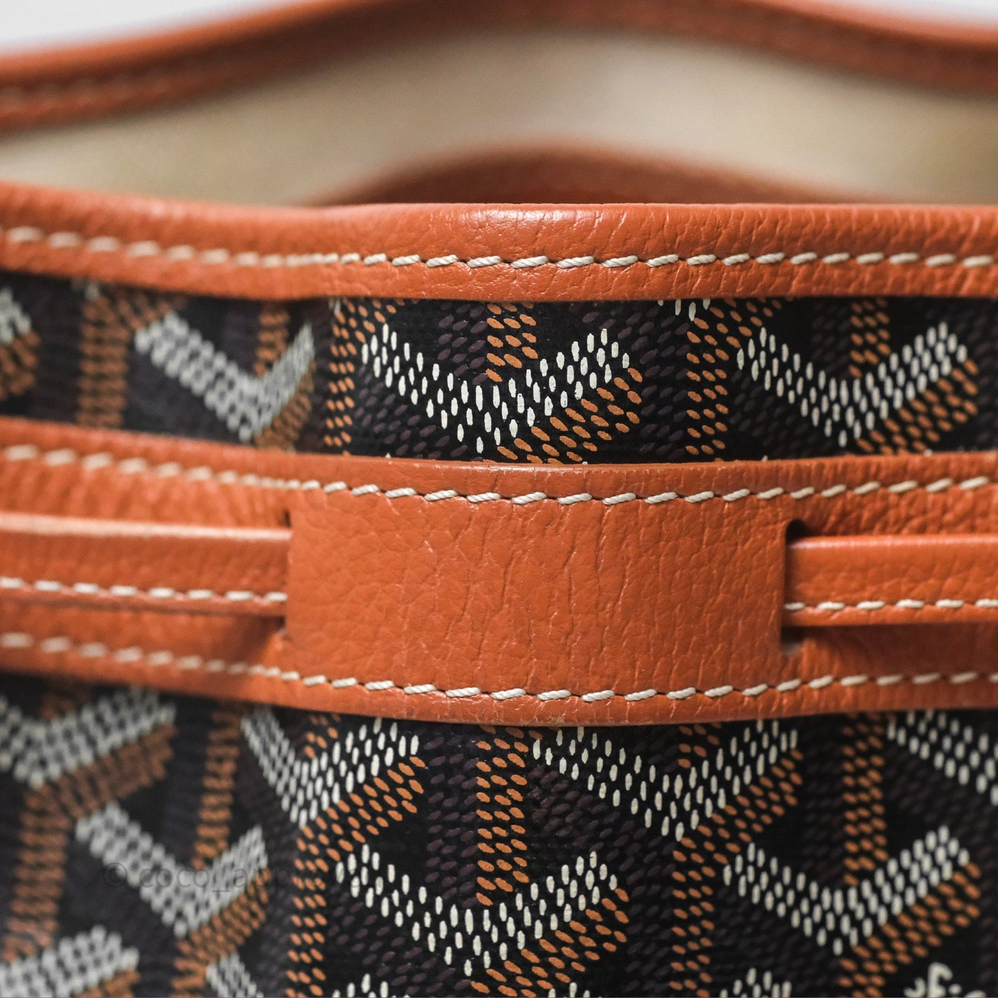 Goyard Petit Flot Bucket Bag Black & Tan Goyardine