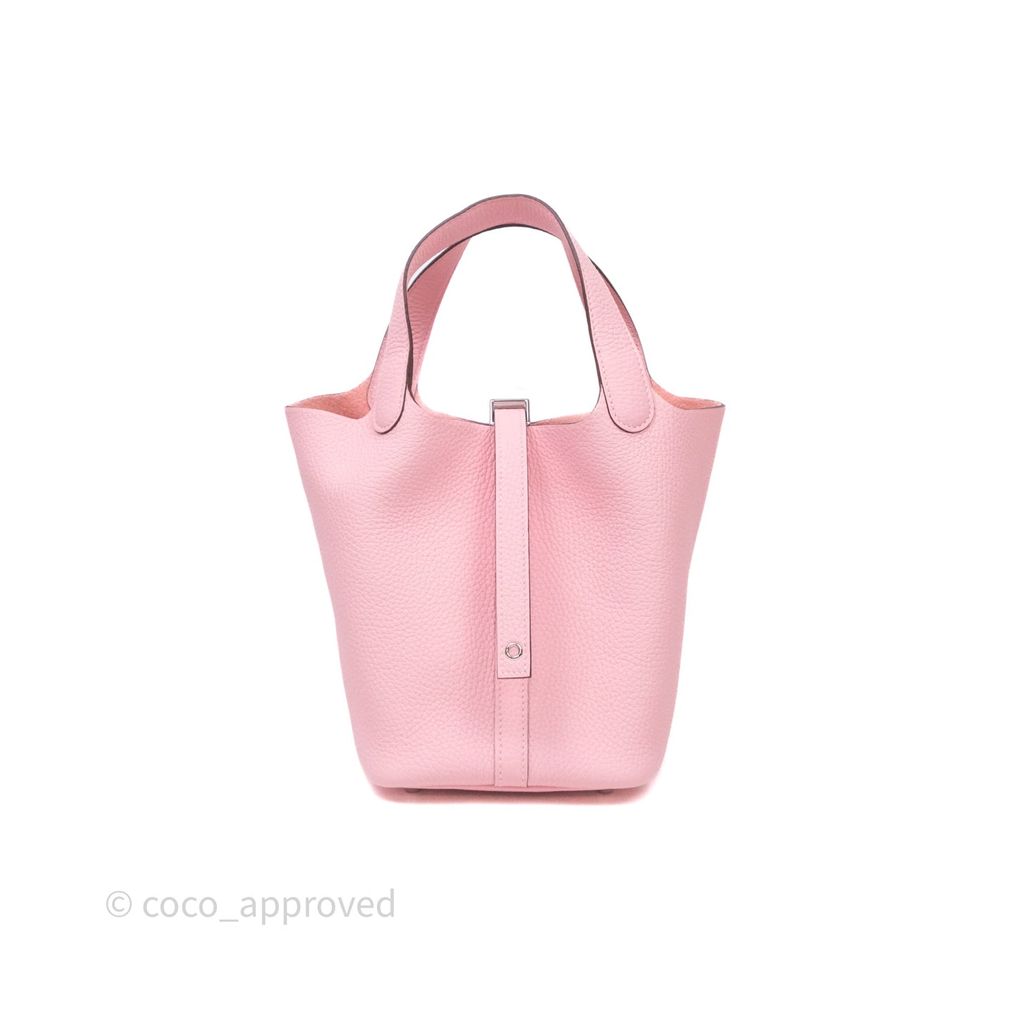 Hermès Picotin 18 Rose Sakura 3Q Clemence Palladium Hardware