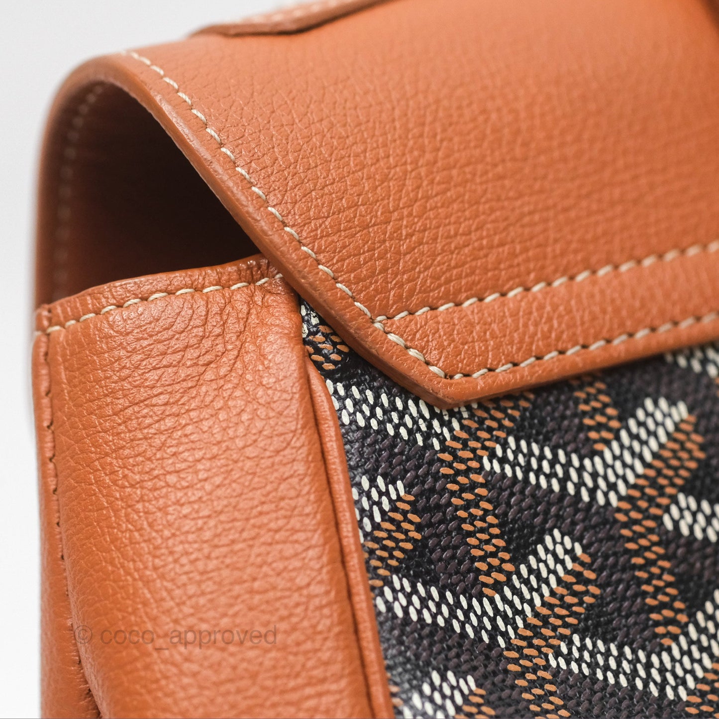 Goyard Saïgon Mini Bag Tan Goyardine Canvas/Chevroches Calfskin