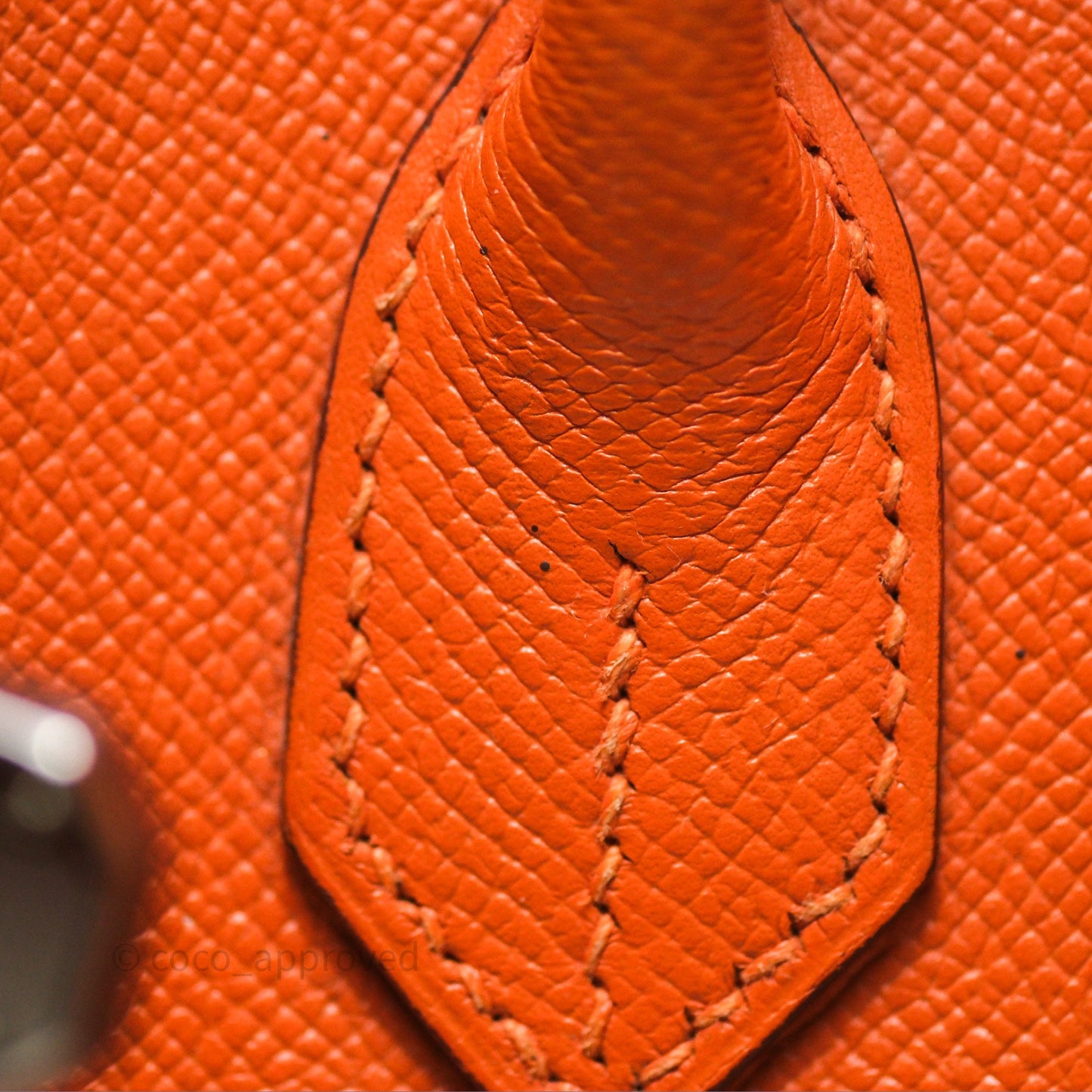 Hermès Birkin 30 Retourne Orange Epsom Palladium Hardware