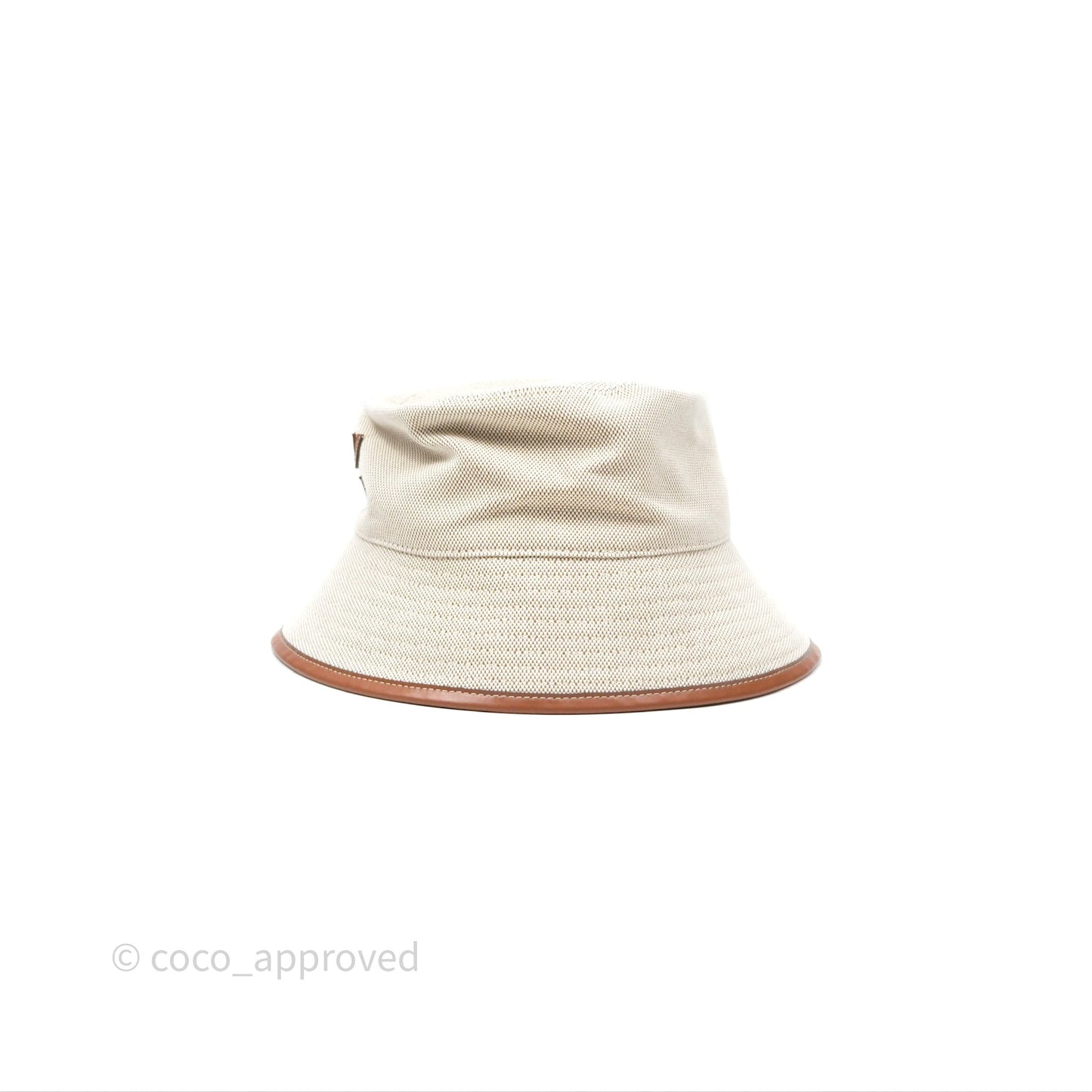 Miu Miu Bucket Hat Canvas Beige/ Brandy