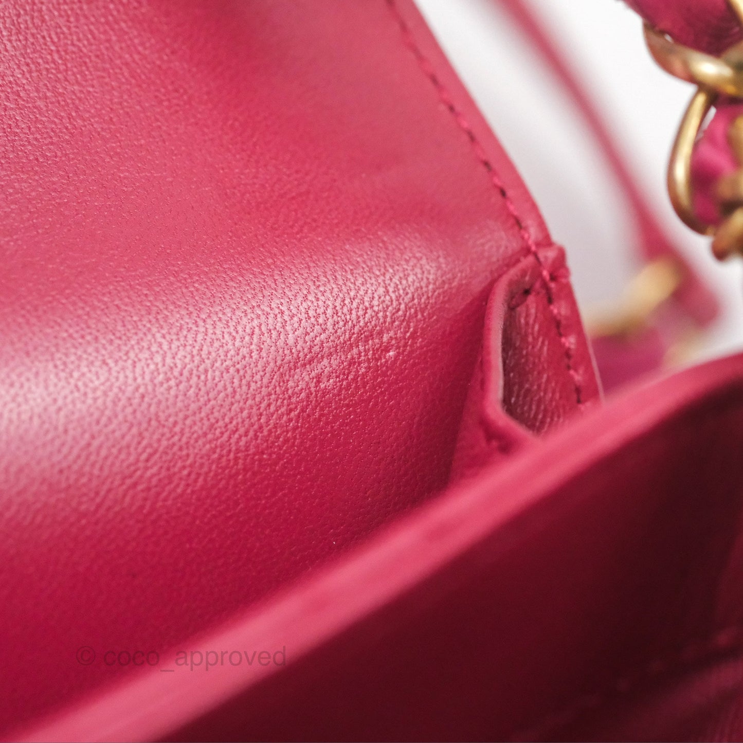 Chanel Diamond Lock CC Flap Bag Pink Lambskin Gold Hardware