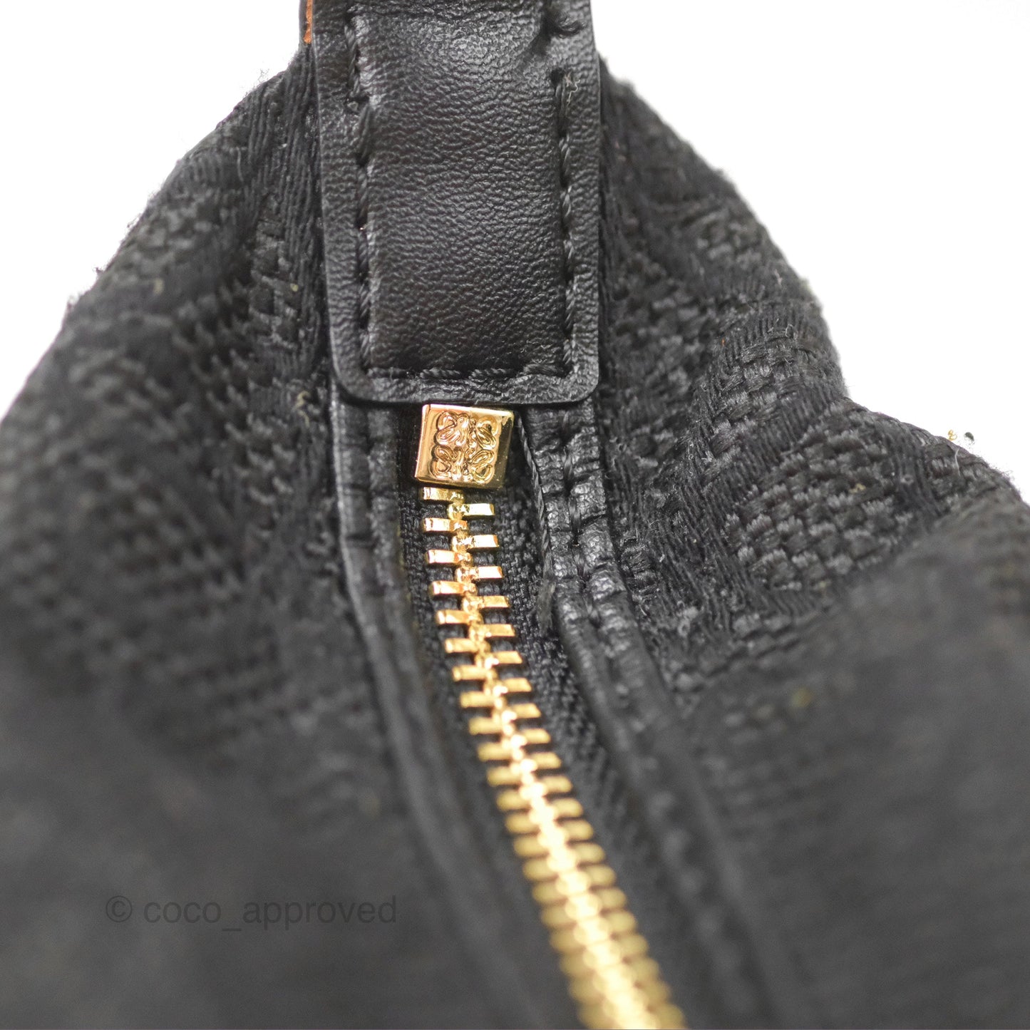 Loewe Small Cubi bag in Anagram Jacquard & Calfskin Black
