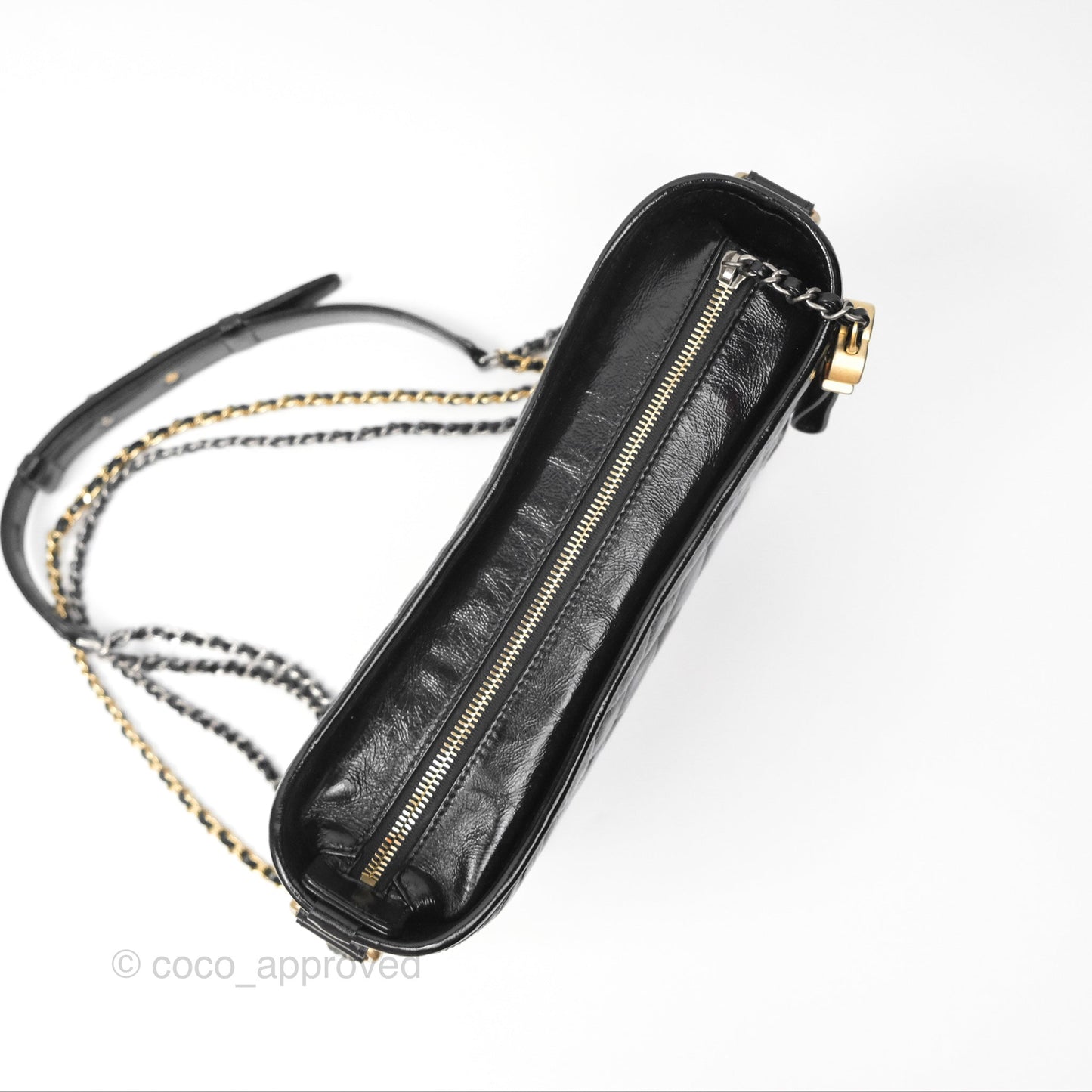 Chanel New Medium Gabrielle Hobo Quilted Black Glazed Aged Calfskin