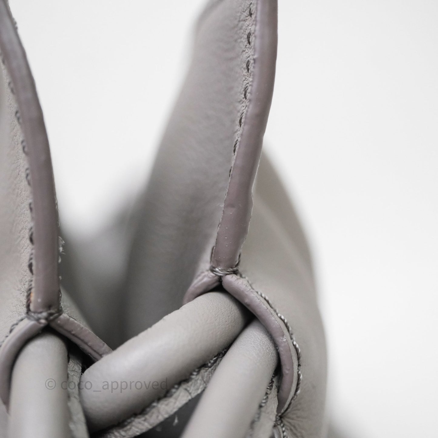 Loewe Mini Flamenco Clutch Nappa Calfskin Grey