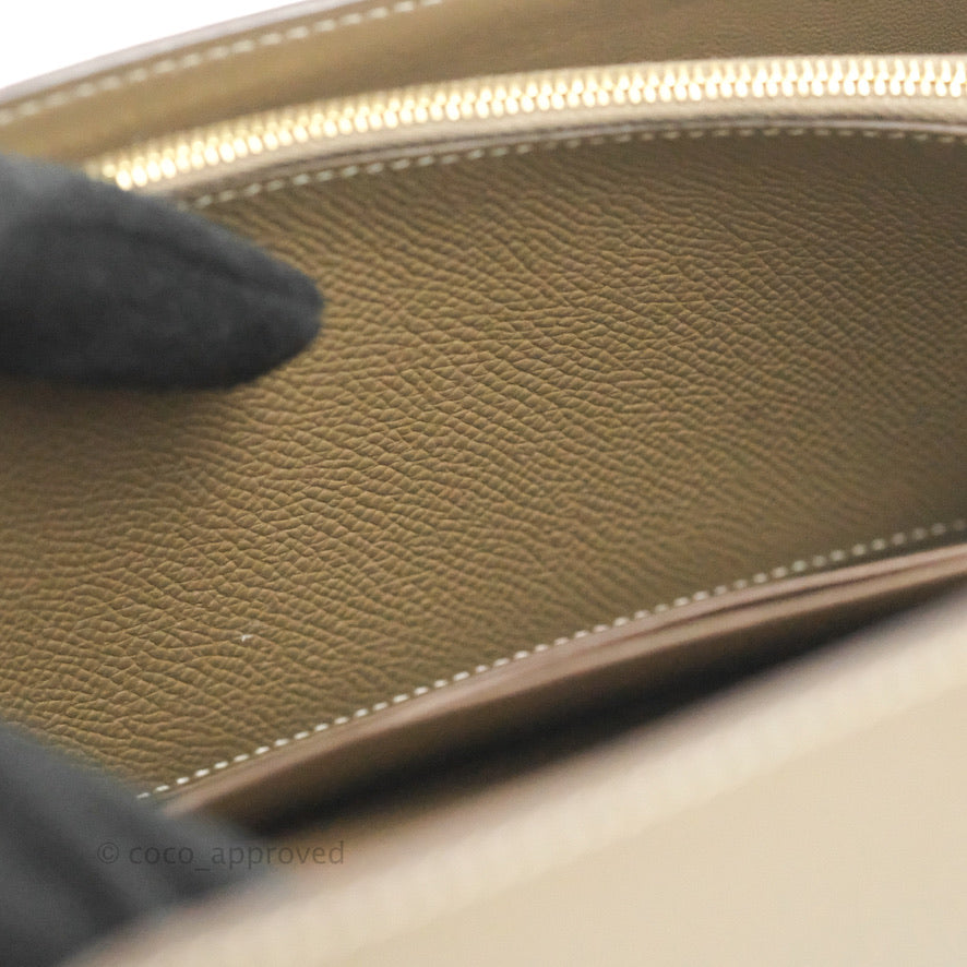 Hermès Constance Long To Go Wallet Etoupe Epsom Gold Hardware