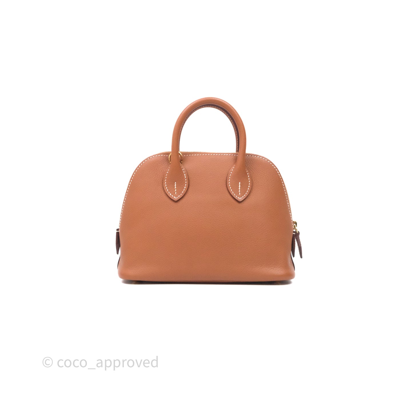 Hermès Bolide Mini 1923 Gold Evercolor Gold Hardware