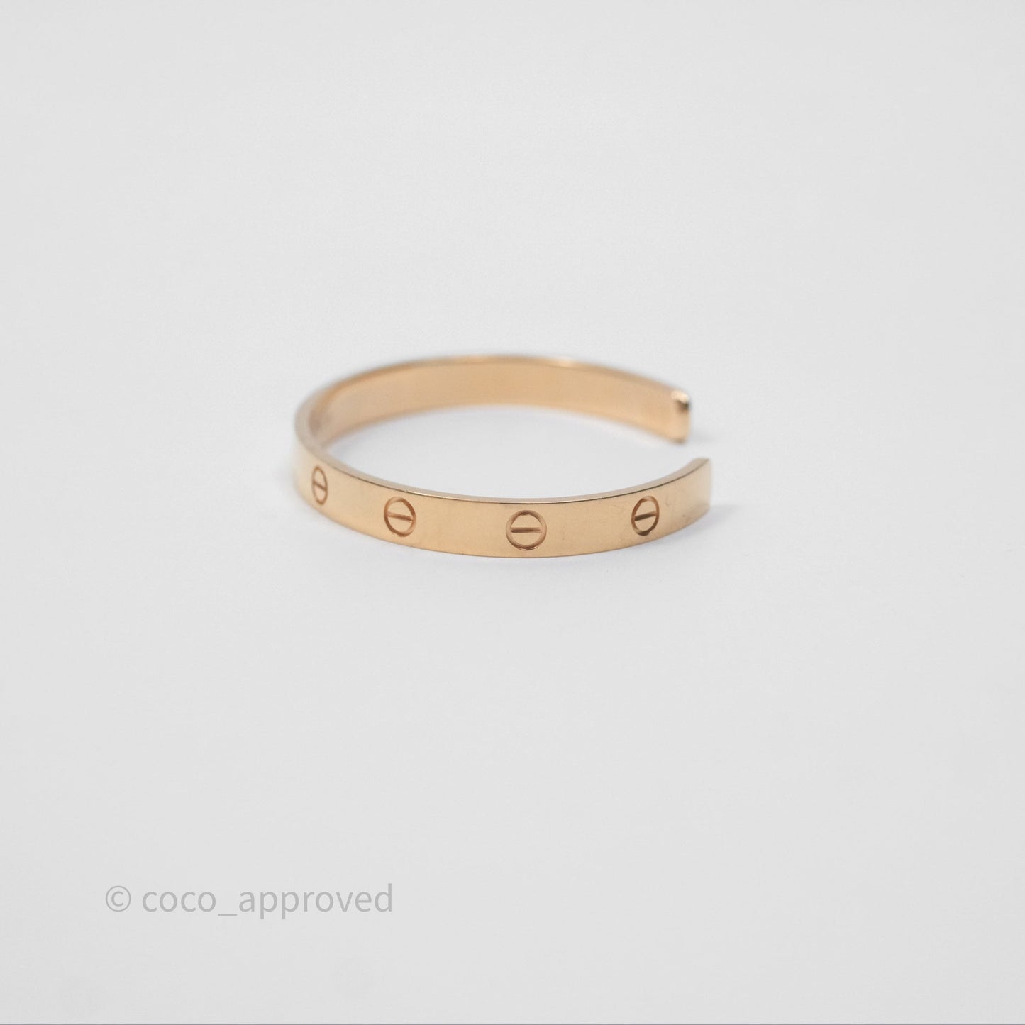 Cartier Love Bracelet Open Classic Model Rose Gold