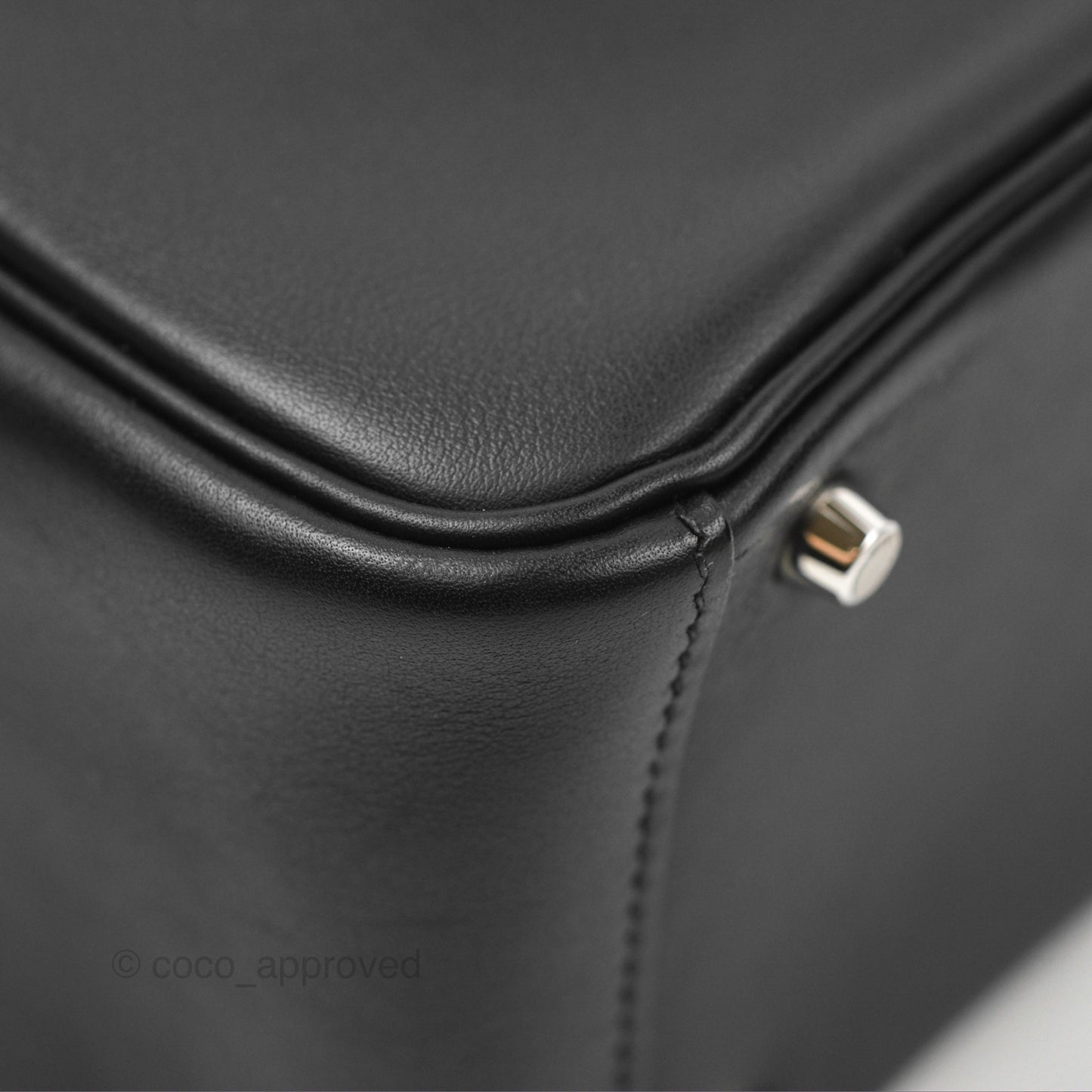 Hermès Mini Lindy 20 Back Swift Palladium Hardware