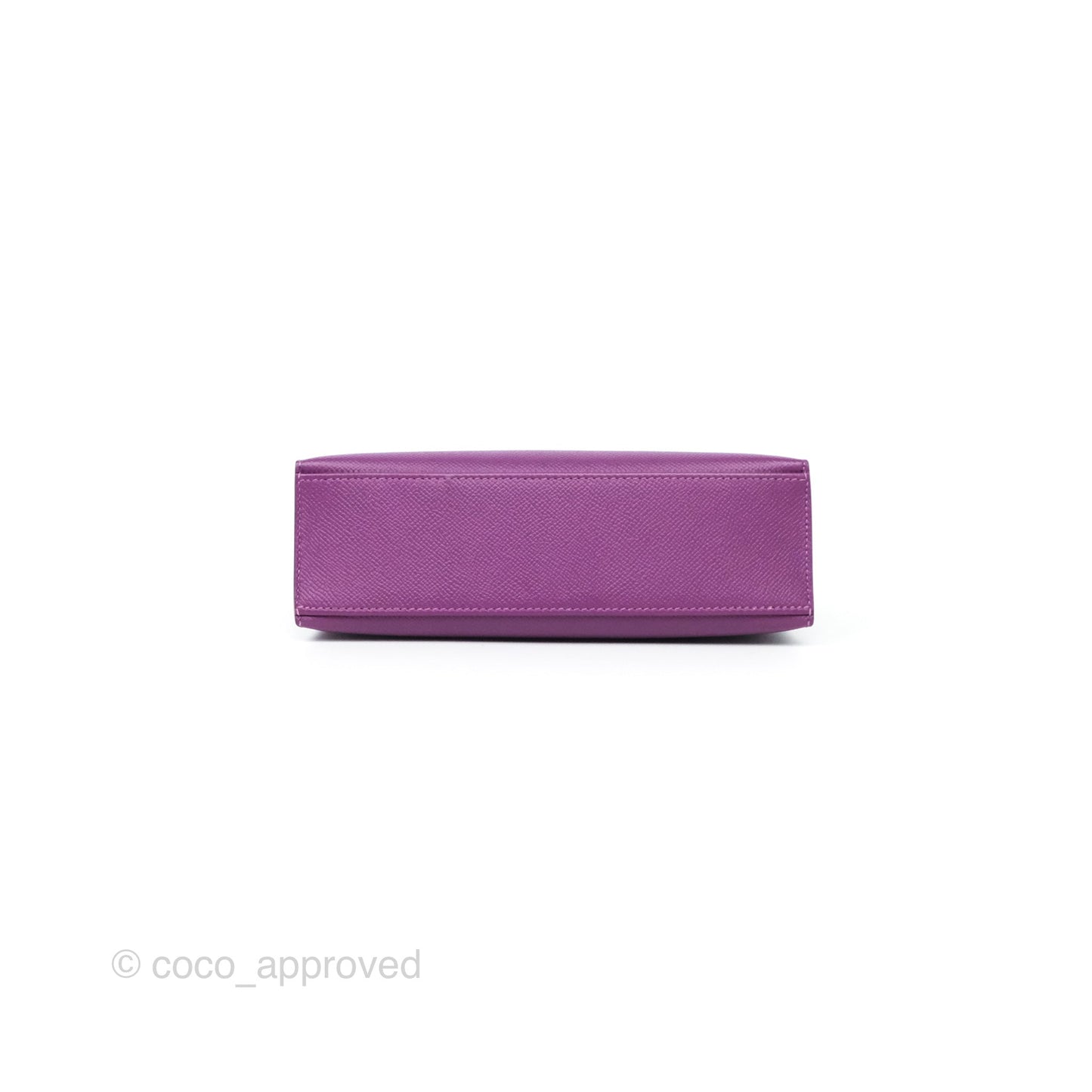 Hermès Kelly Pochette Clutch Anemone Epsom Palladium Hardware