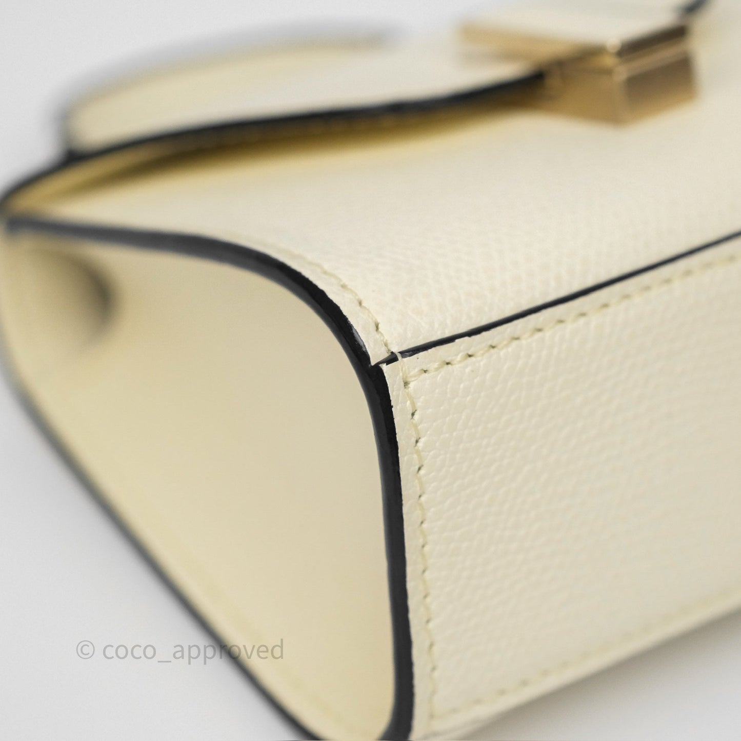 Valextra Iside Belt Bag Pergamena White Calfskin