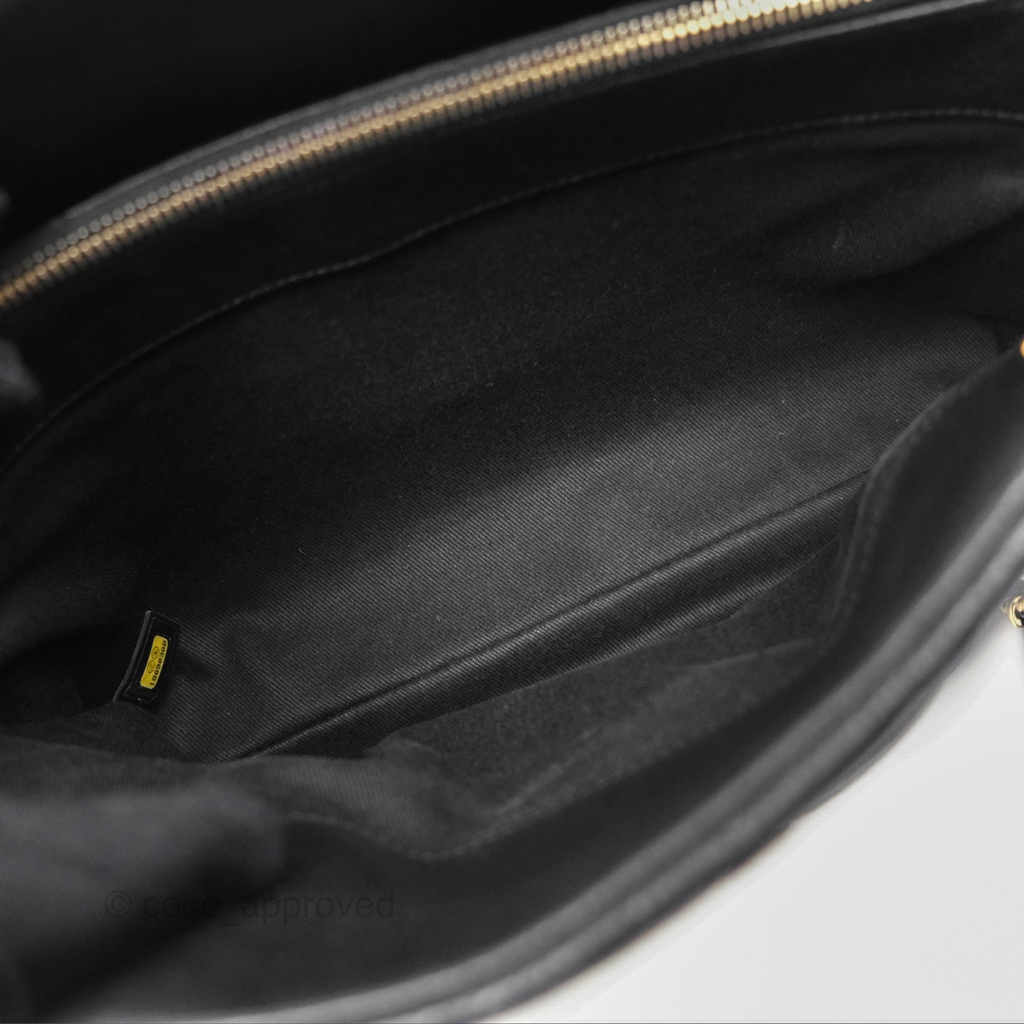 Chanel Quilted Caviar Leather Timeless CC Soft Shopping Tote Bag Black