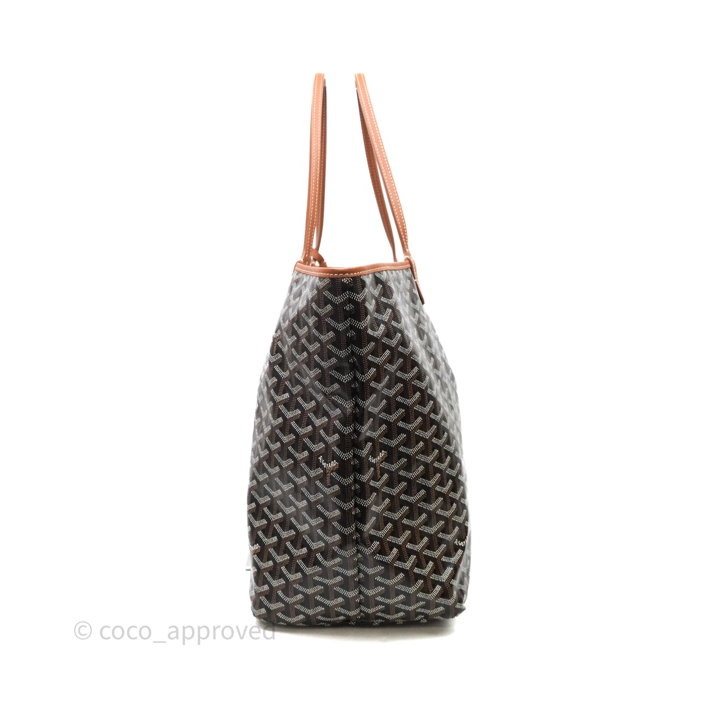 Goyard St Louis Tote GM Tan Black