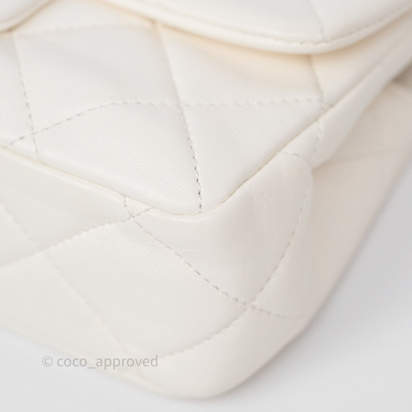 Chanel Small Fancy Jewel Flap White Shiny Lambskin Aged Gold Hardware 23S