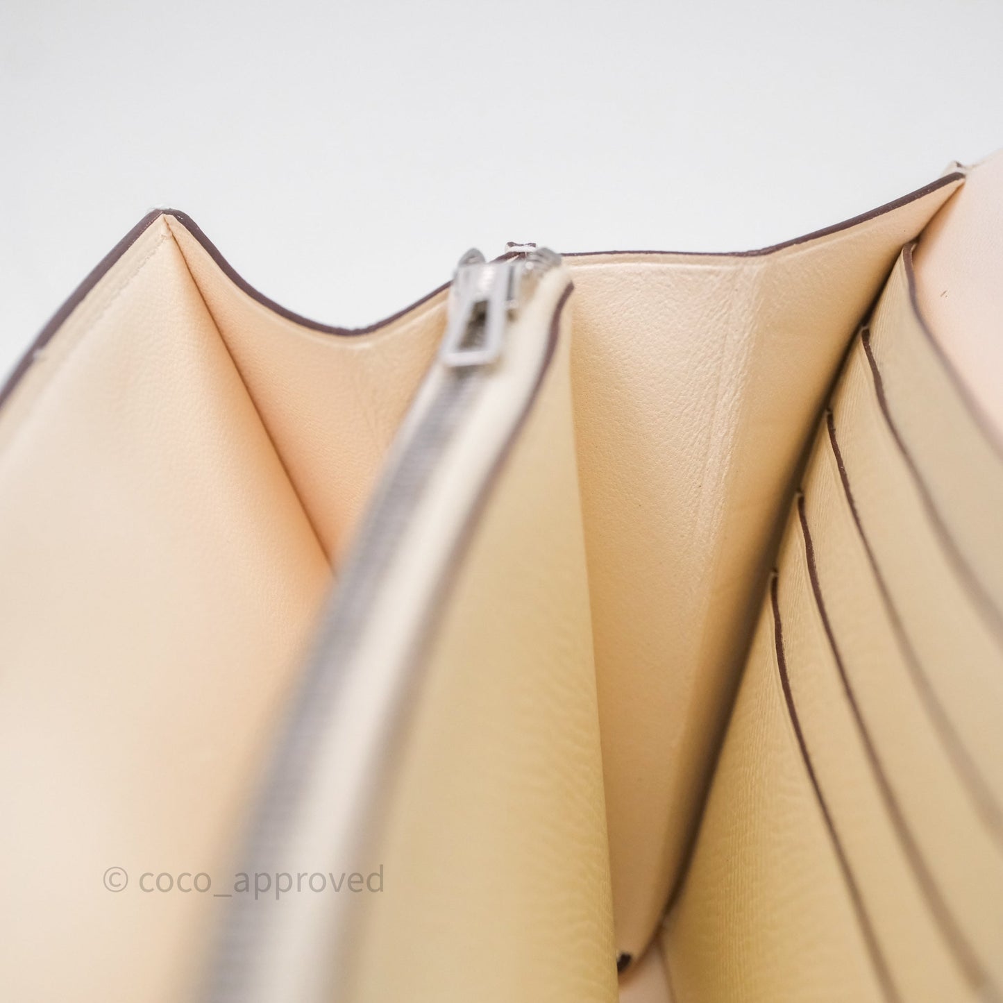 Hermès Constance To Go Wallet Nata I2 Epsom Palladium hardware