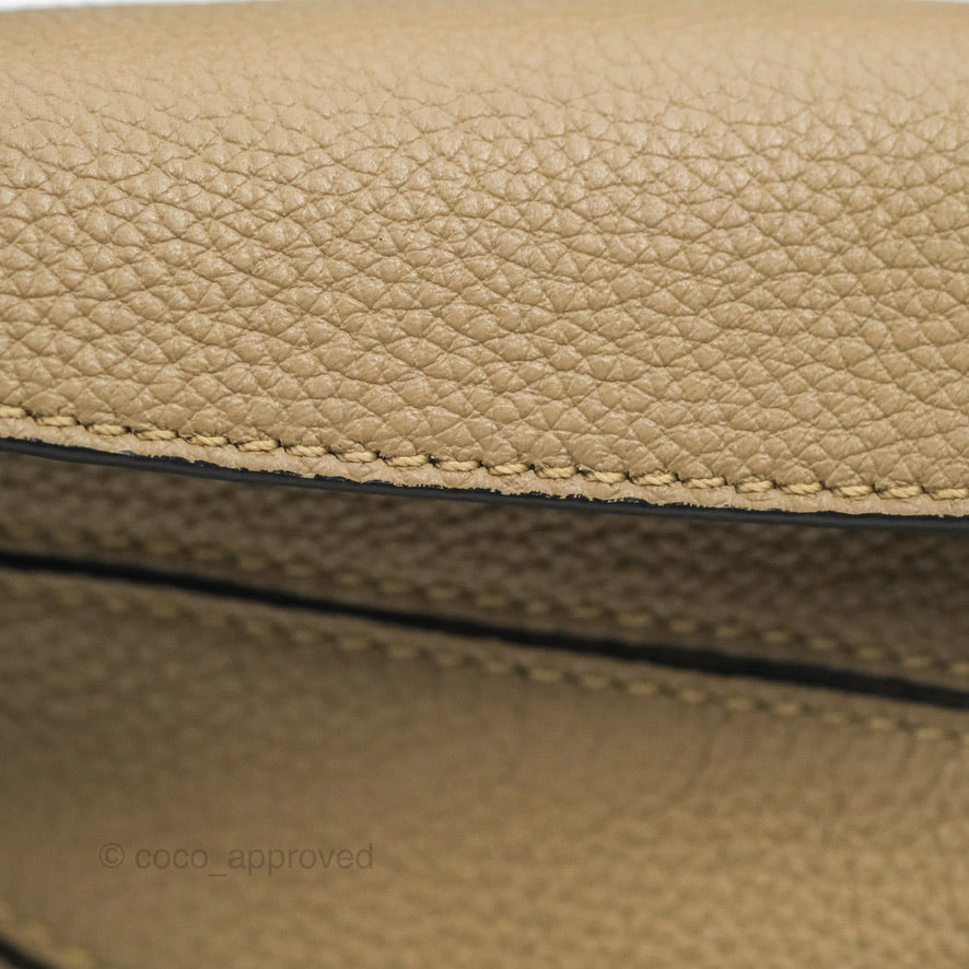 Loewe Mini Puzzle Bag Sand Mink Calfskin Gold Hardware