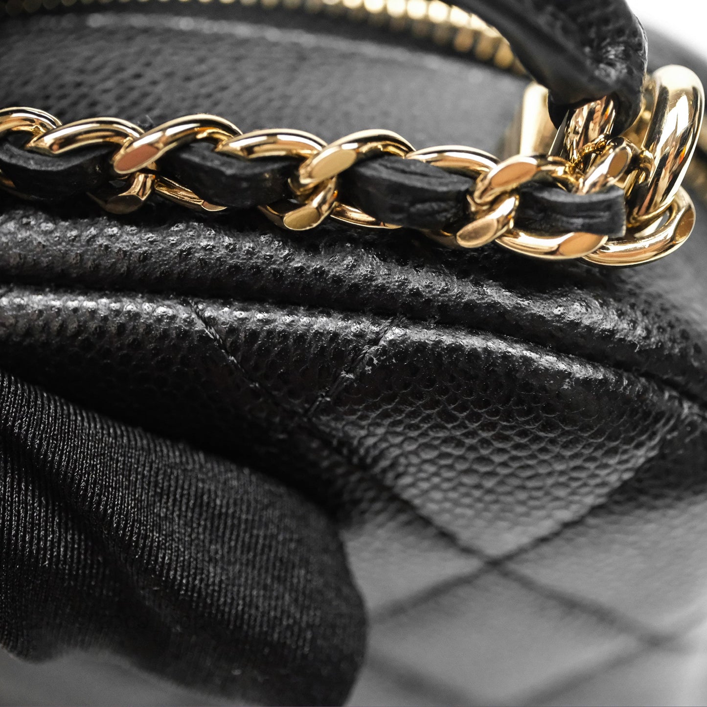 Chanel Classic Mini Backpack Black Caviar Gold Hardware
