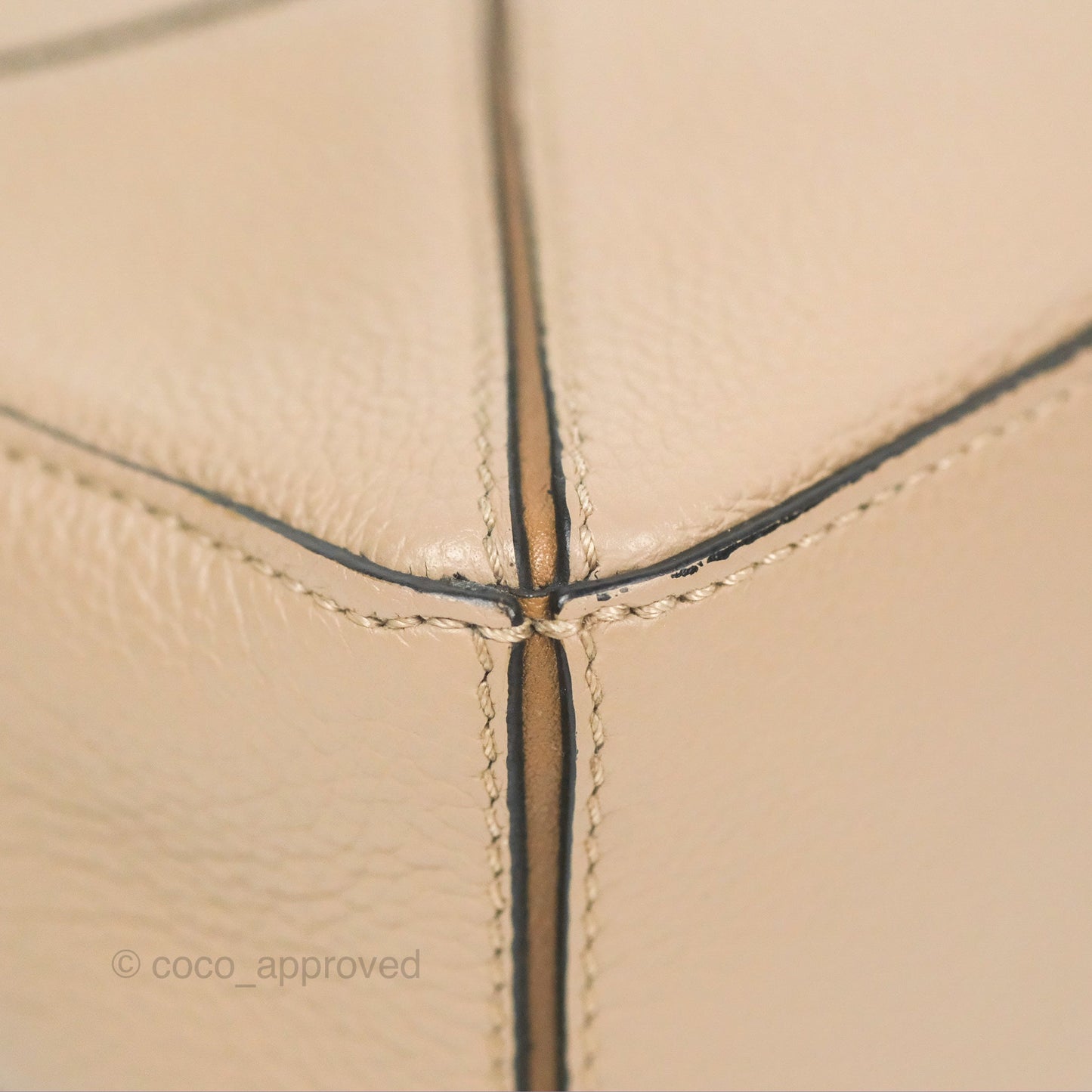Loewe Mini Puzzle Bag Taupe Calfskin