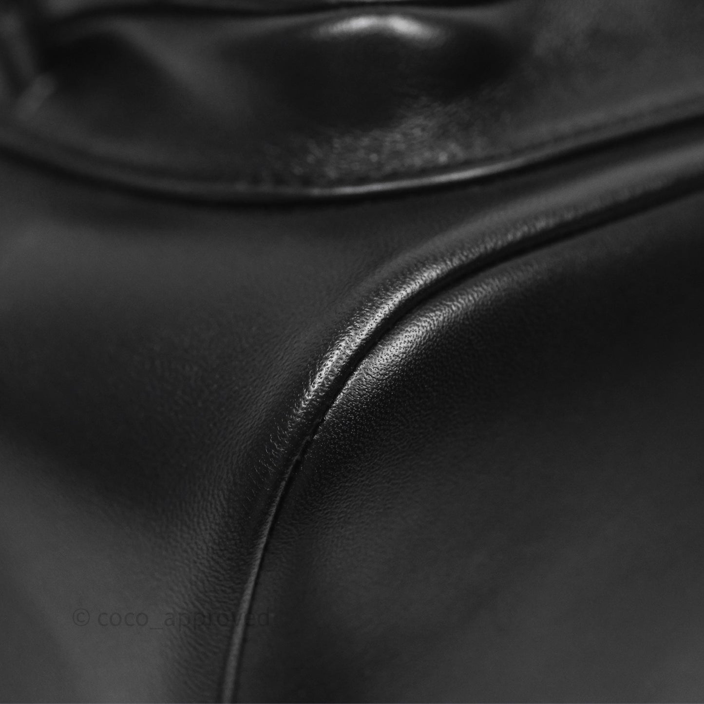 Chanel Small Duma Drawstring Backpack Black Lambskin Gold Hardware