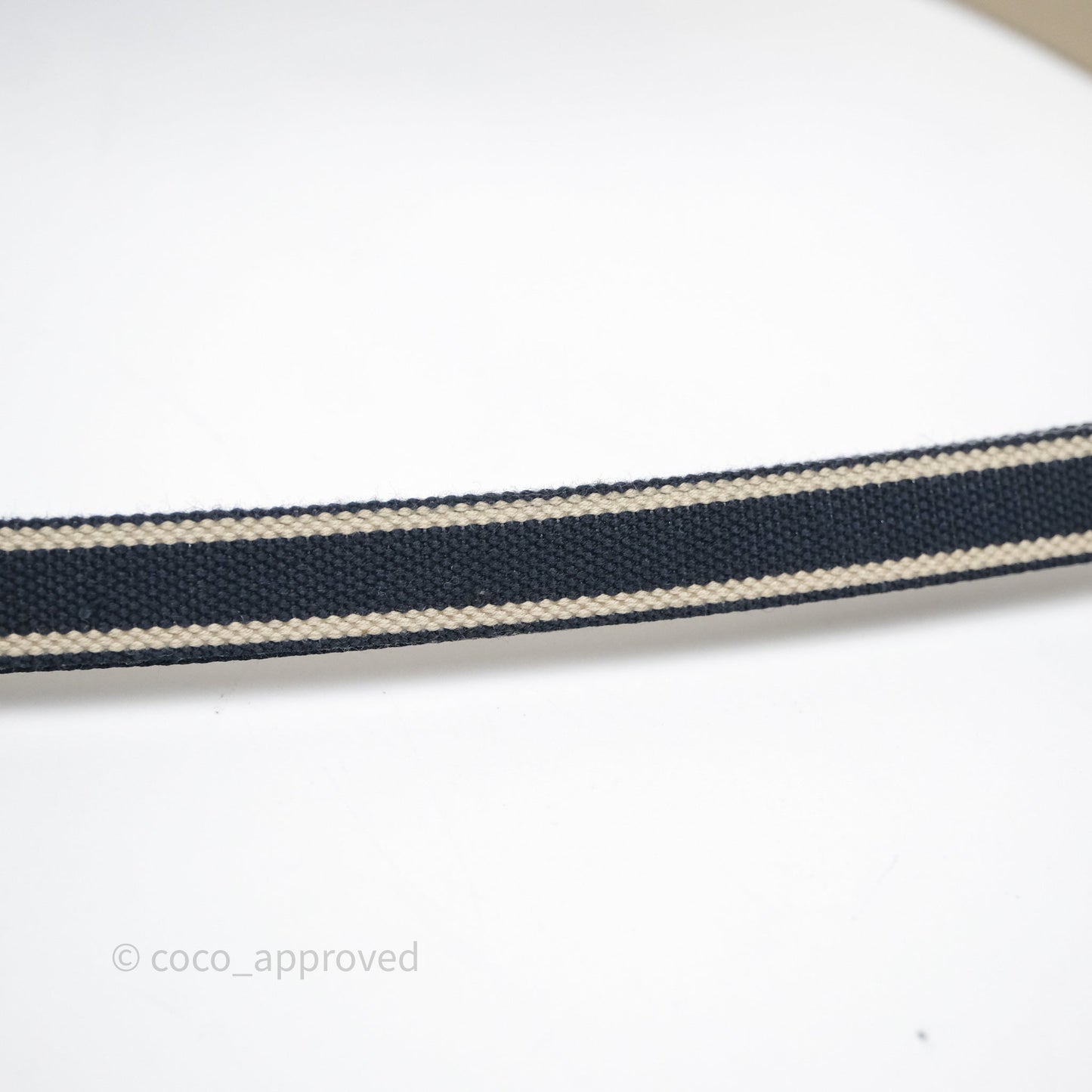Christian Dior Navy Oblique Slim Saddle Pouch