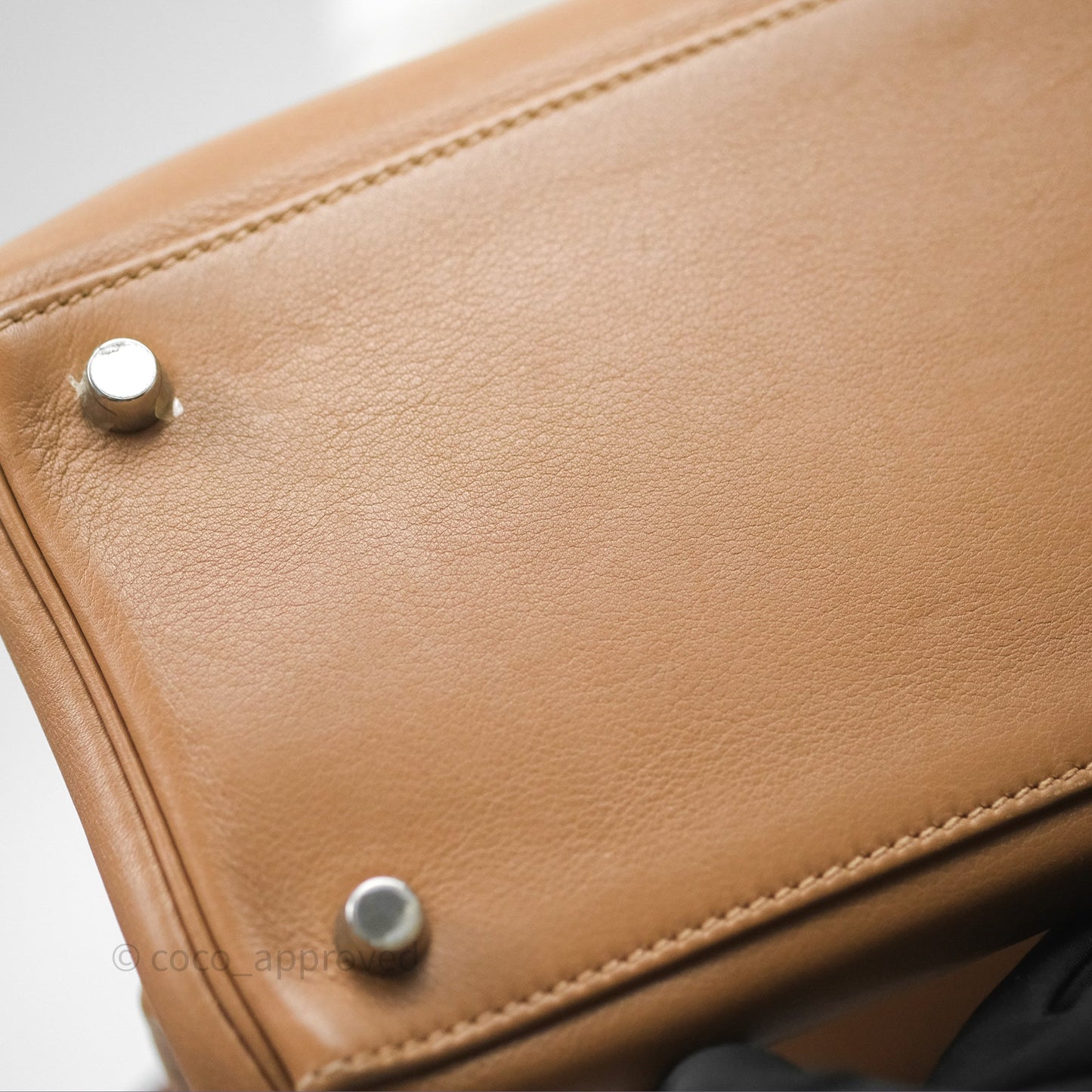 Hermès Kelly 35 Retourne Chai 0M Evercolor Palladium Hardware