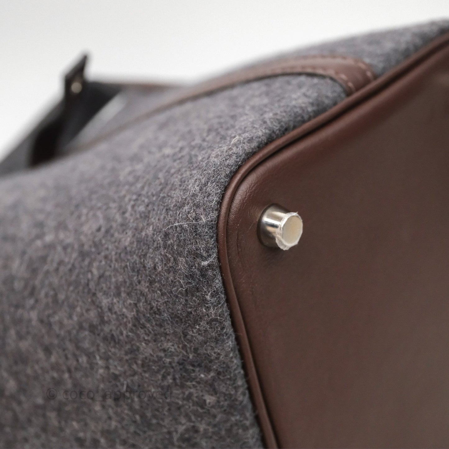 Hermès Picotin 18 Feutre/Veau Swift AE Gris Moyen/Havai Palladium Hardware