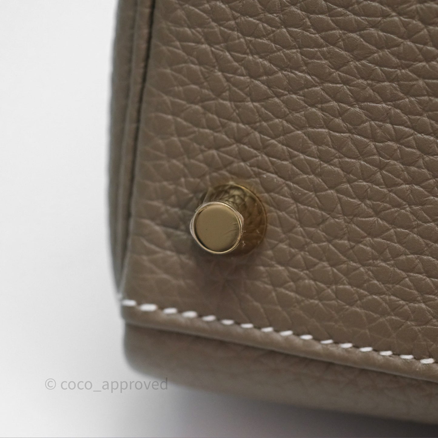 Hermès Kelly II 28 Retourne Etoupe 18 Clemence Gold Hardware