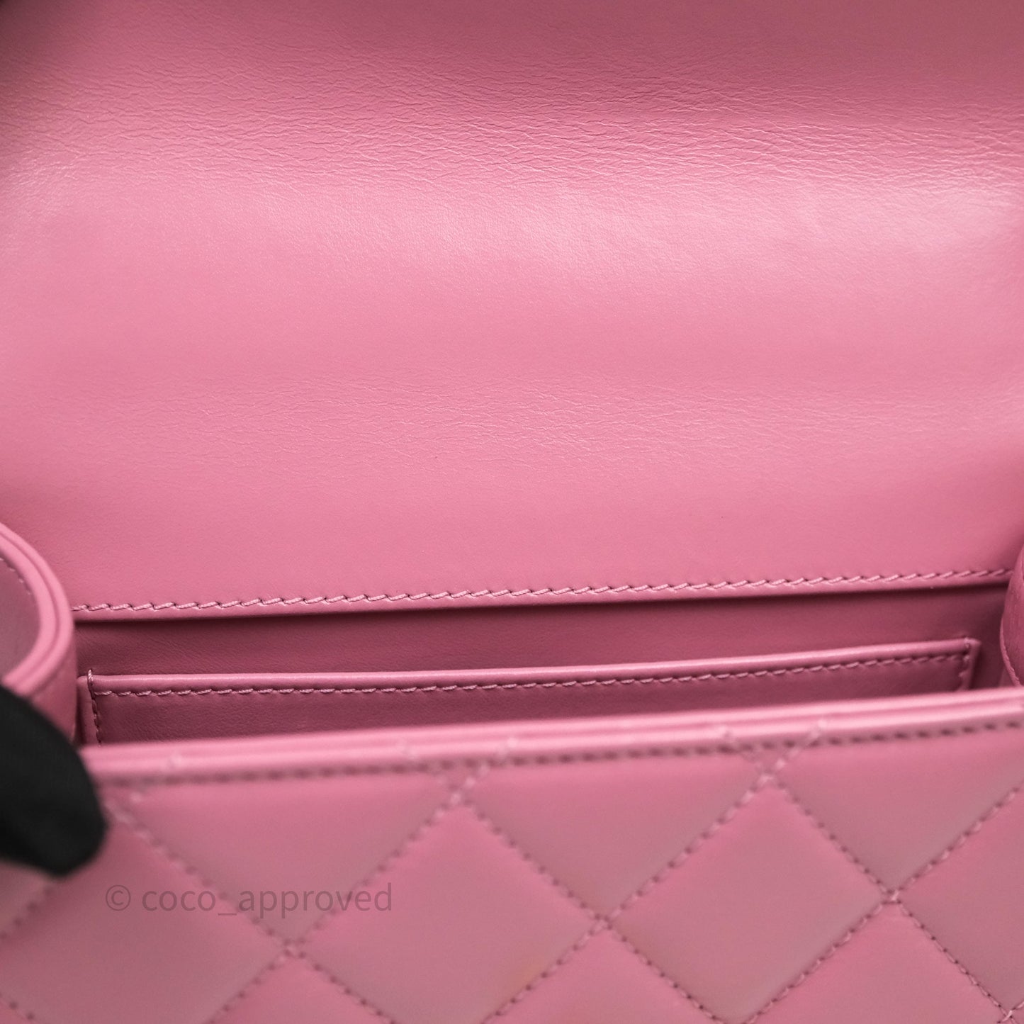 Chanel Quilted Mini Perfect Fit Adjustable Pink Calfskin Gold Hardware