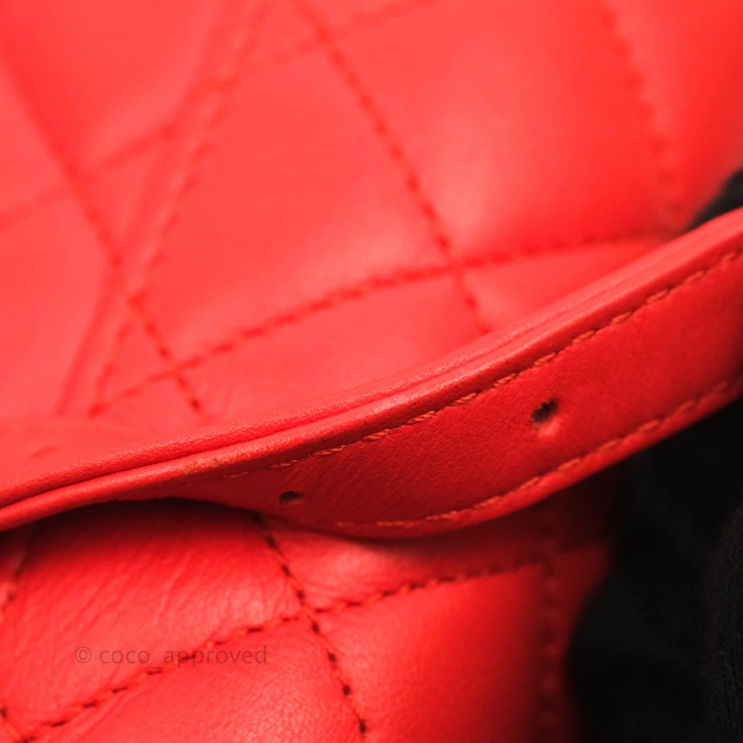 Chanel Quilted Urban Spirit Backpack Red Calfskin Gold Hardware