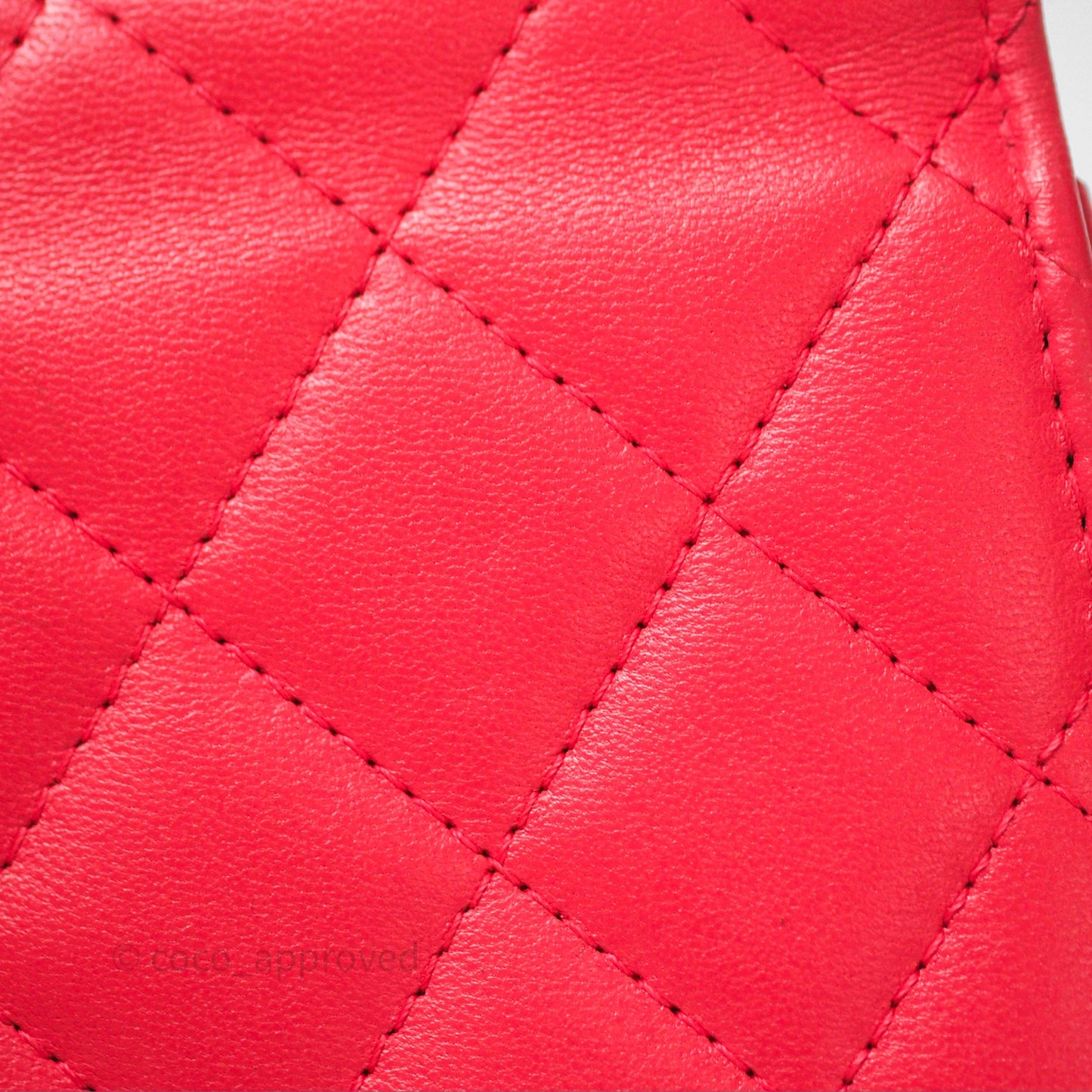 Chanel Mini Quilted Trendy CC Clutch With Chain Red Lambskin Gold Hardware